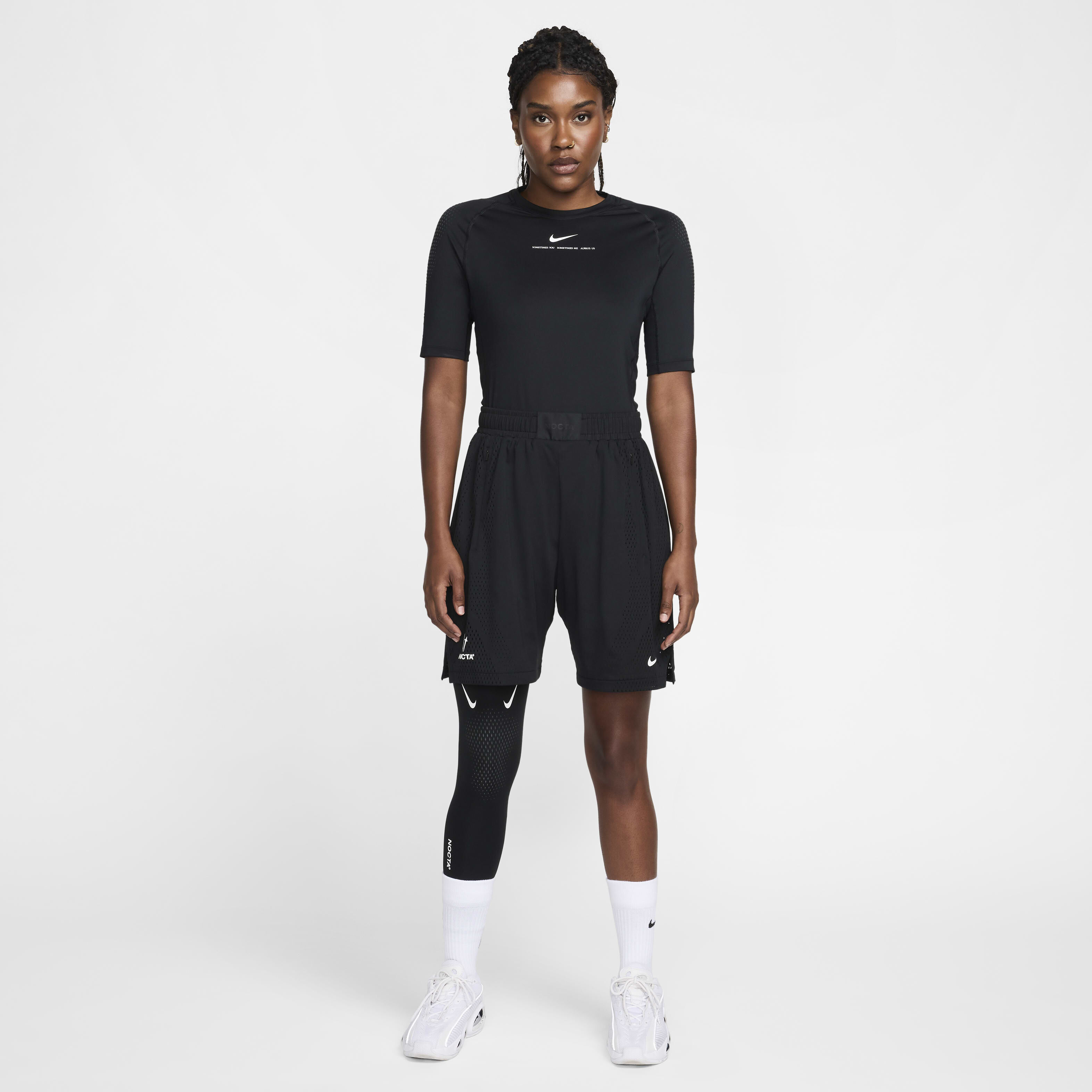 Buy NOCTA Men's Single-Leg Basketball Tights (Right) - Black/White