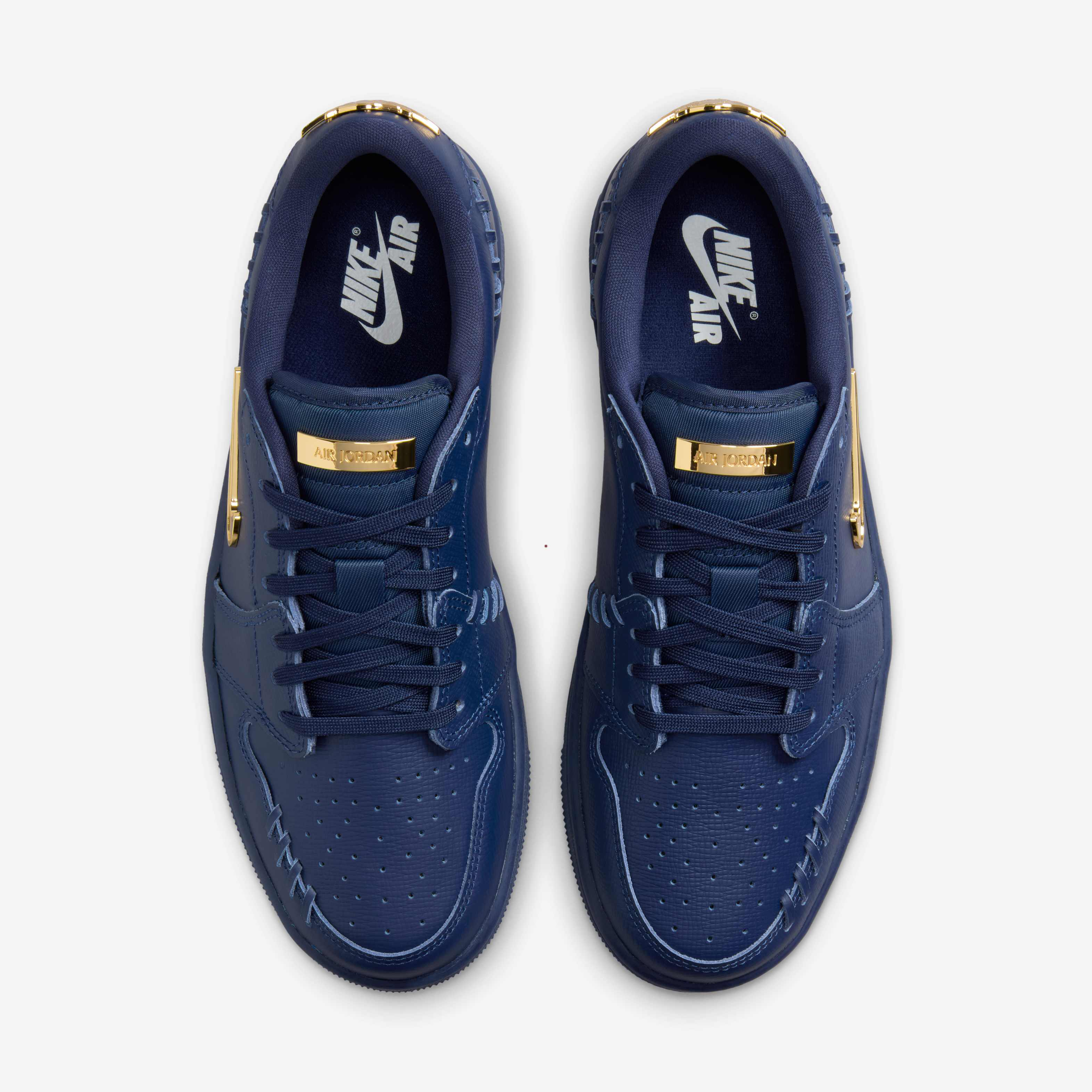 navy blue and gold jordan