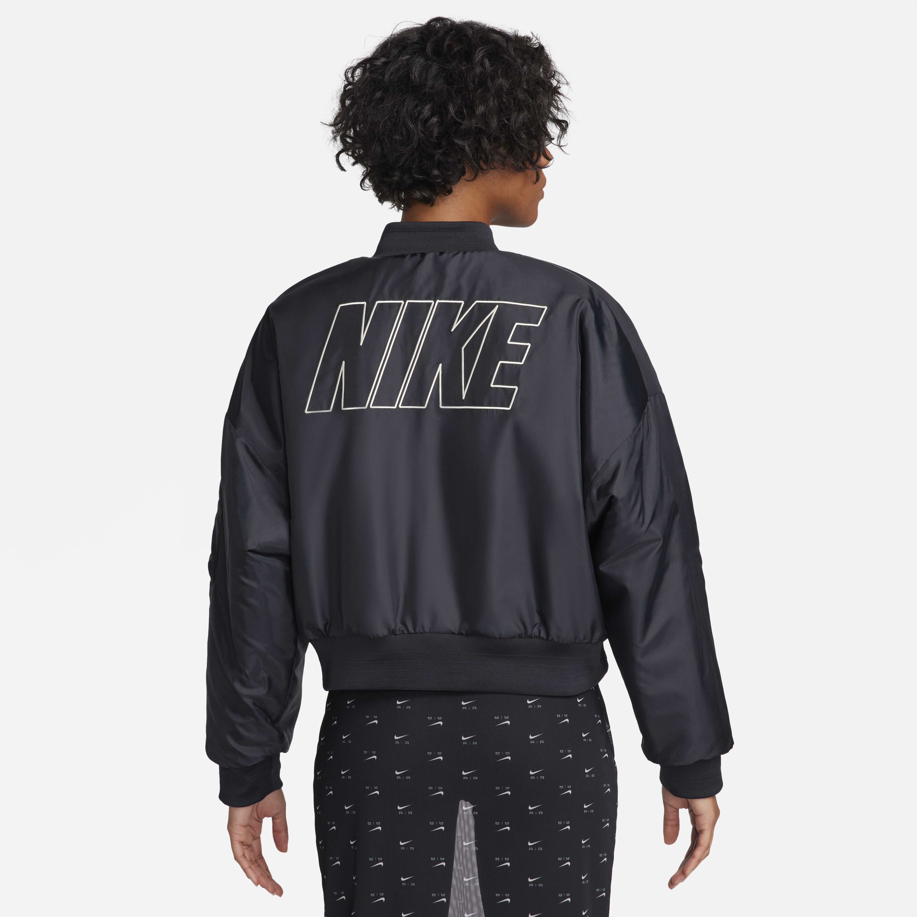 Buy Nike Sportswear Women s Reversible Faux Fur Bomber Nike Saudi Official