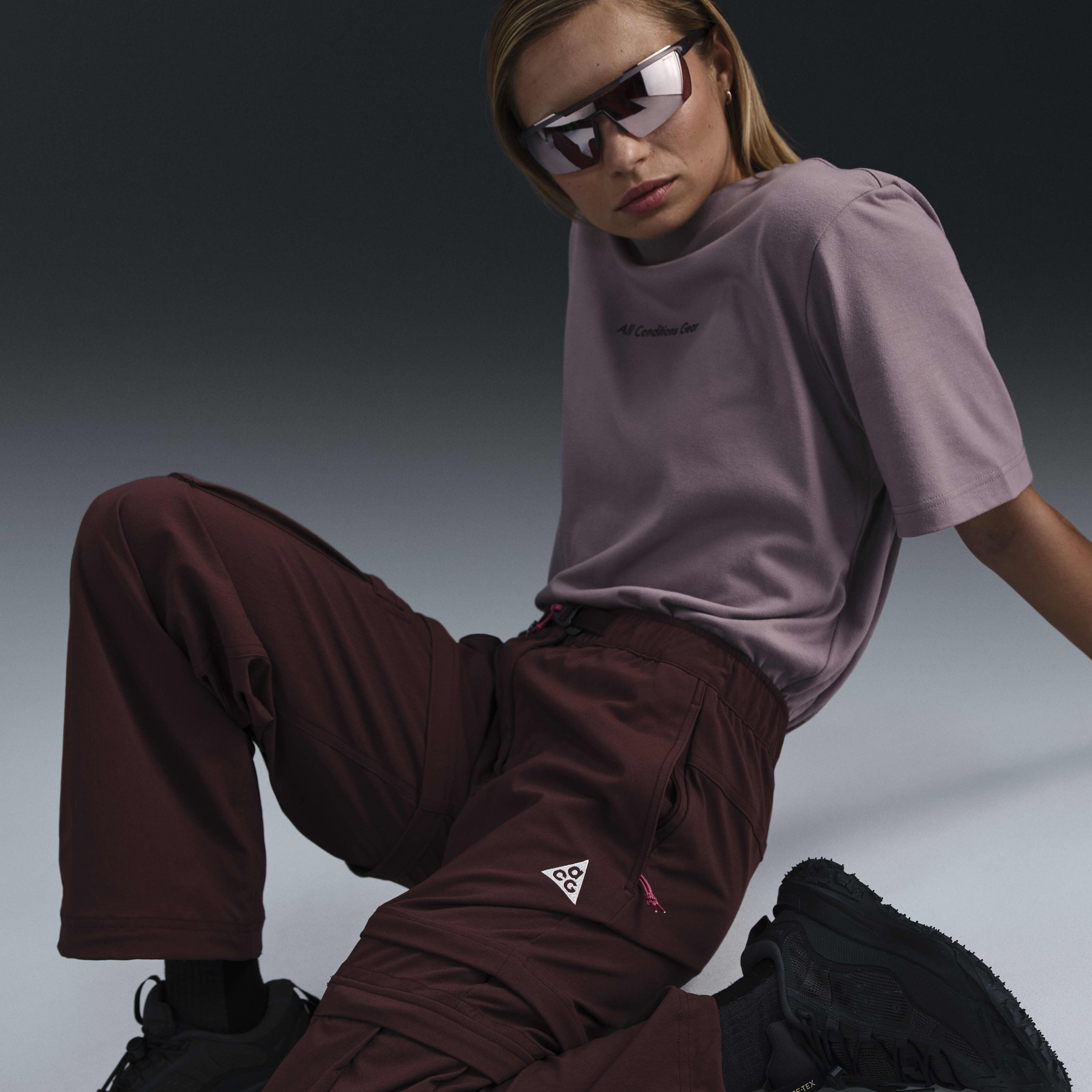 Buy Nike ACG 'Smith Summit' Women's Zip-Off Trousers - Burgundy