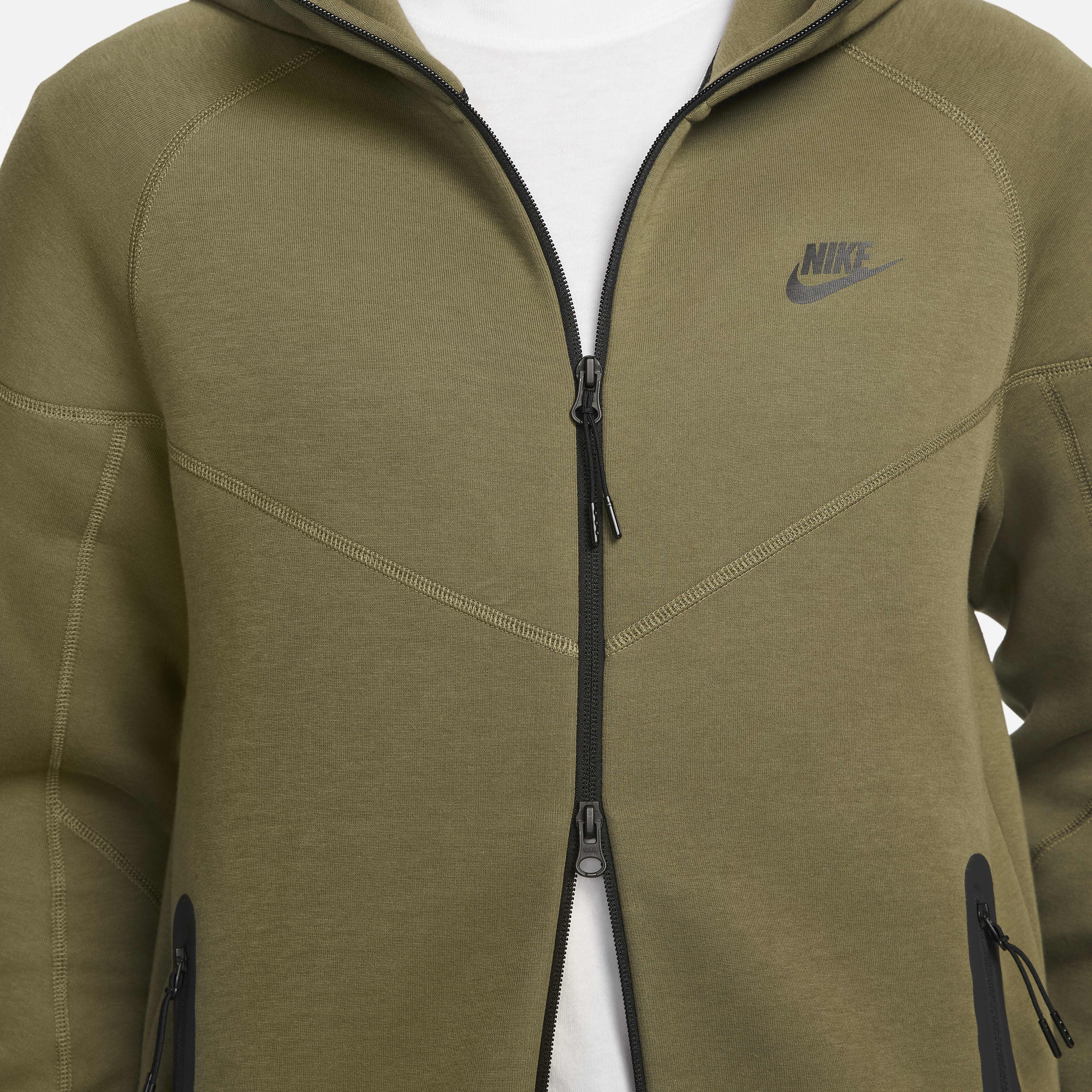Nike tech fleece olive outlet