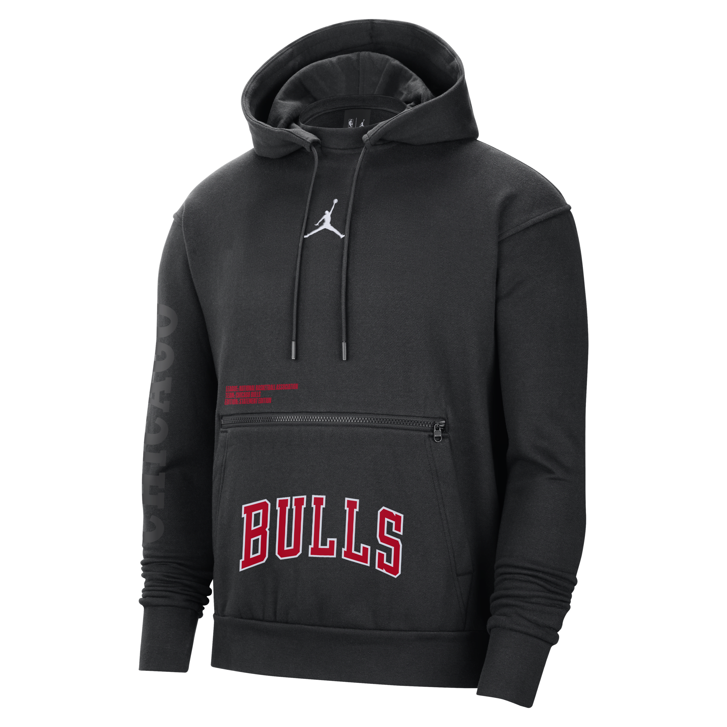 Red Nike Chicago Bulls Courtside Statement Edition Men's Jordan NBA Fleece  Pullover Hoodie
