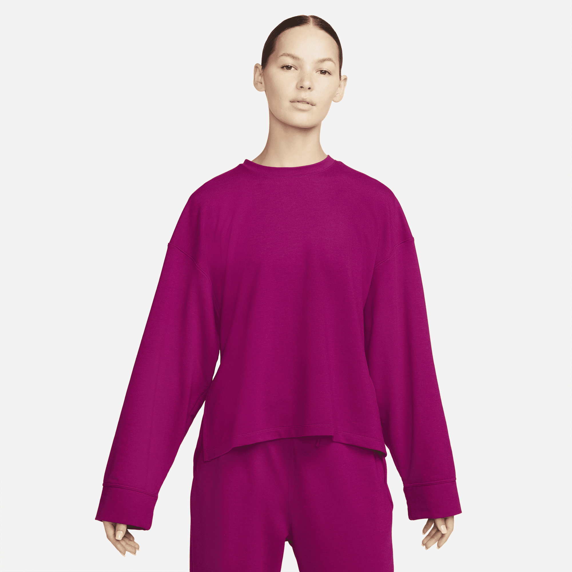 Nike dry studio deals crew sweatshirt ladies