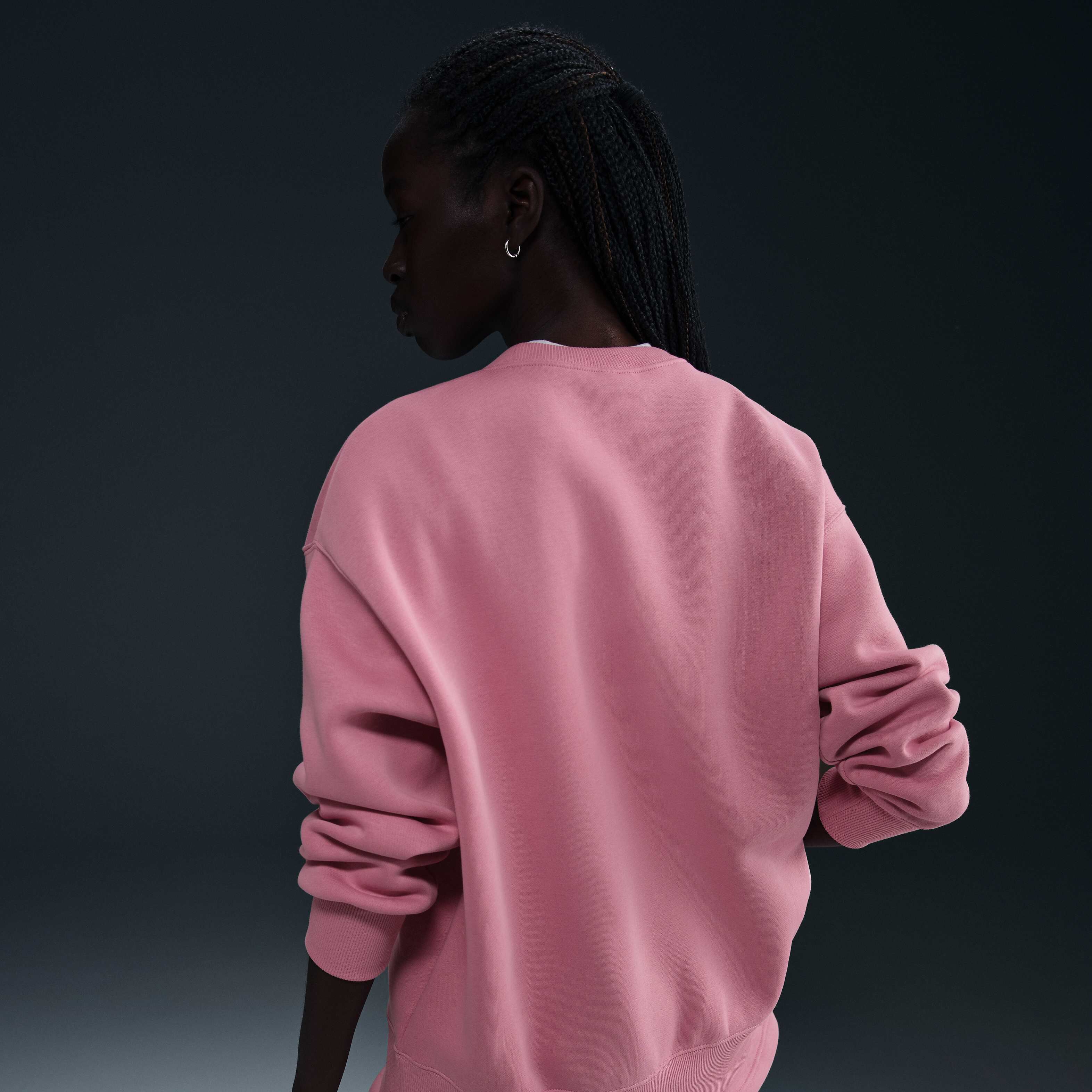 売れ筋商品|||ナイキ パーカー・スウェットシャツ レディース アウター LONG CREW - Sweatshirt - elemental pink/sail Buy Nike Sportswear Phoenix Fleece Women's Oversized Crew