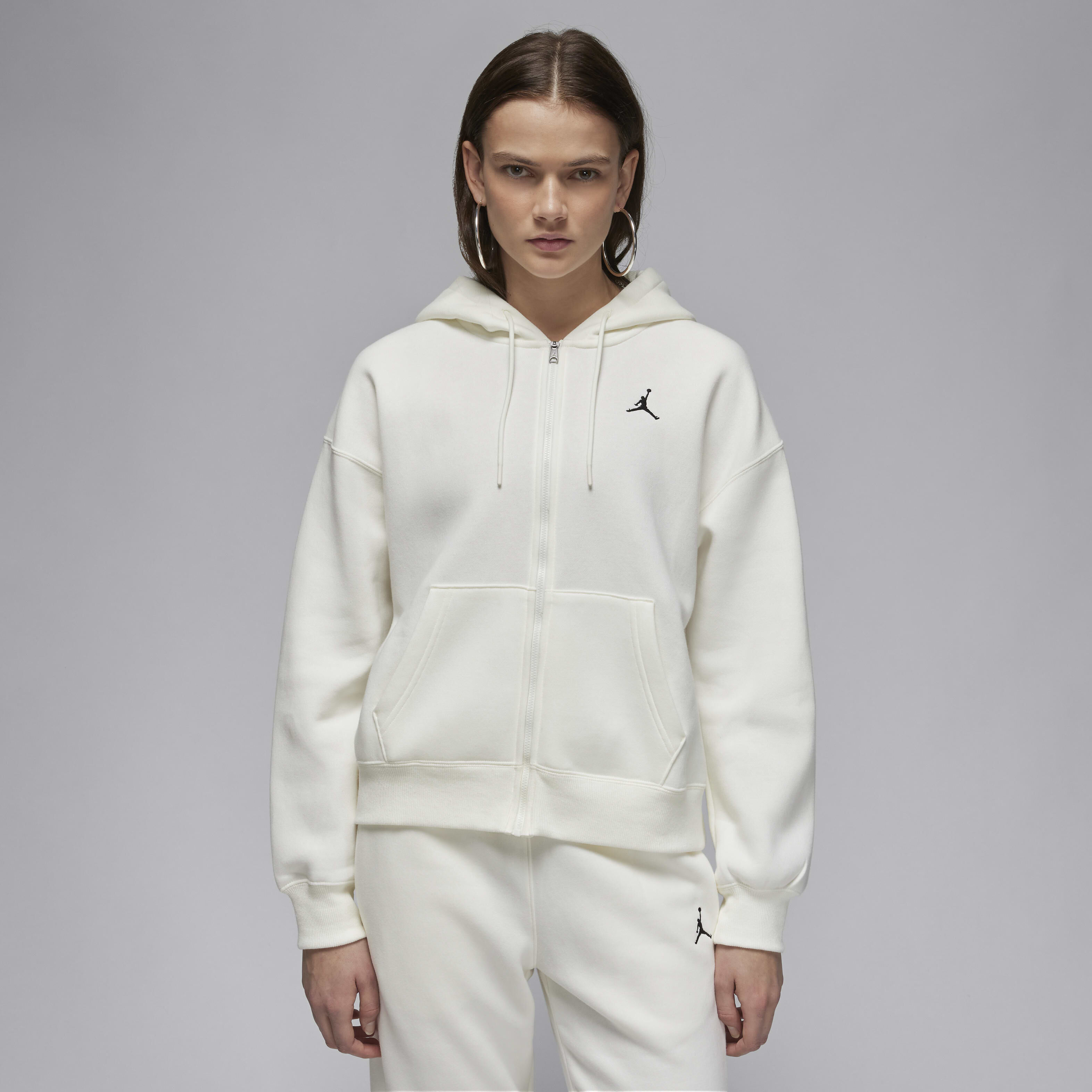 Buy Jordan Brooklyn Fleece Women's Full-Zip Hoodie - Sail/Black