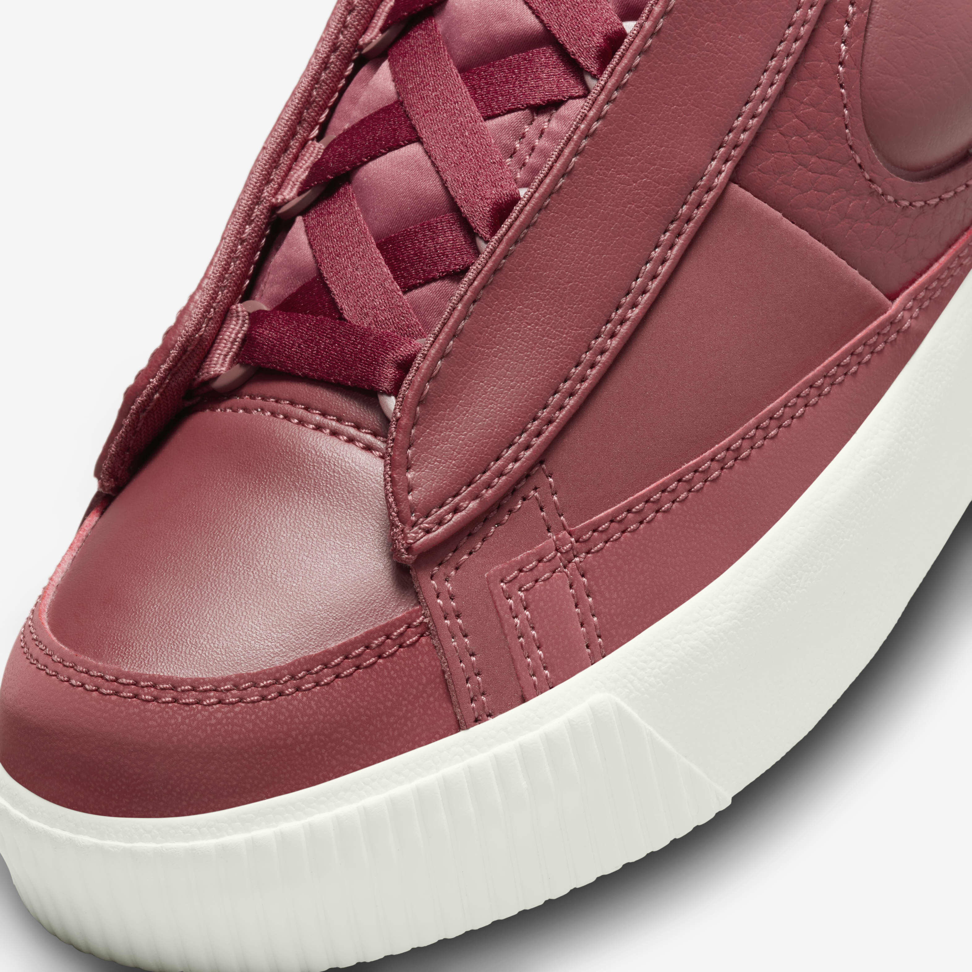 Women's burgundy nike blazers deals