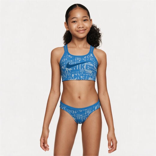 Swimwear Collections-Nike Swim, Nike, Girls' T-Crossback Midkini Swim Set