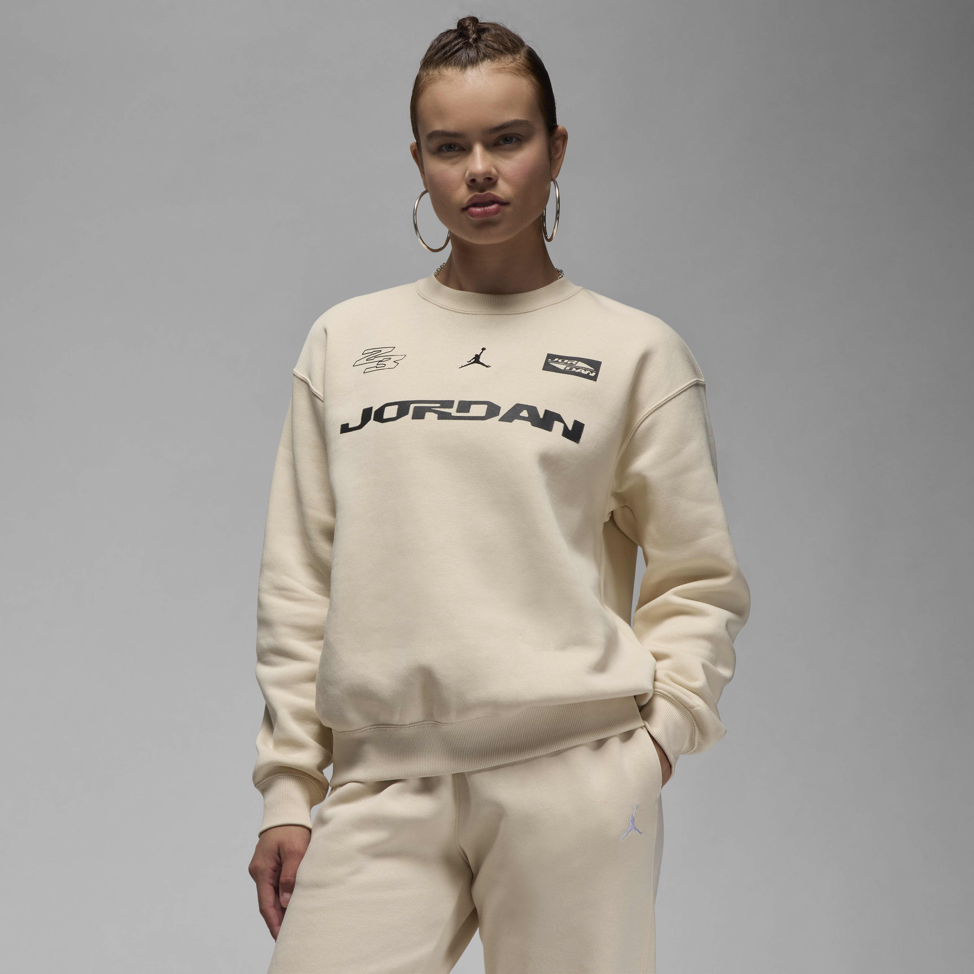 ★★Nike★★ Jordan Brooklyn Fleece Crewneck Sweatshirt M Bl Jordan Brooklyn Fleece Women's Crew-Neck Sweatshirt. Nike.com