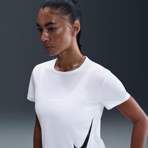 Tempo-Nike, Nike Tempo Swoosh, Women's Dri-FIT Short-Sleeve Running Top Tempo-Nike, Nike Tempo Swoosh, Women's Dri-FIT Short-Sleeve Running Top