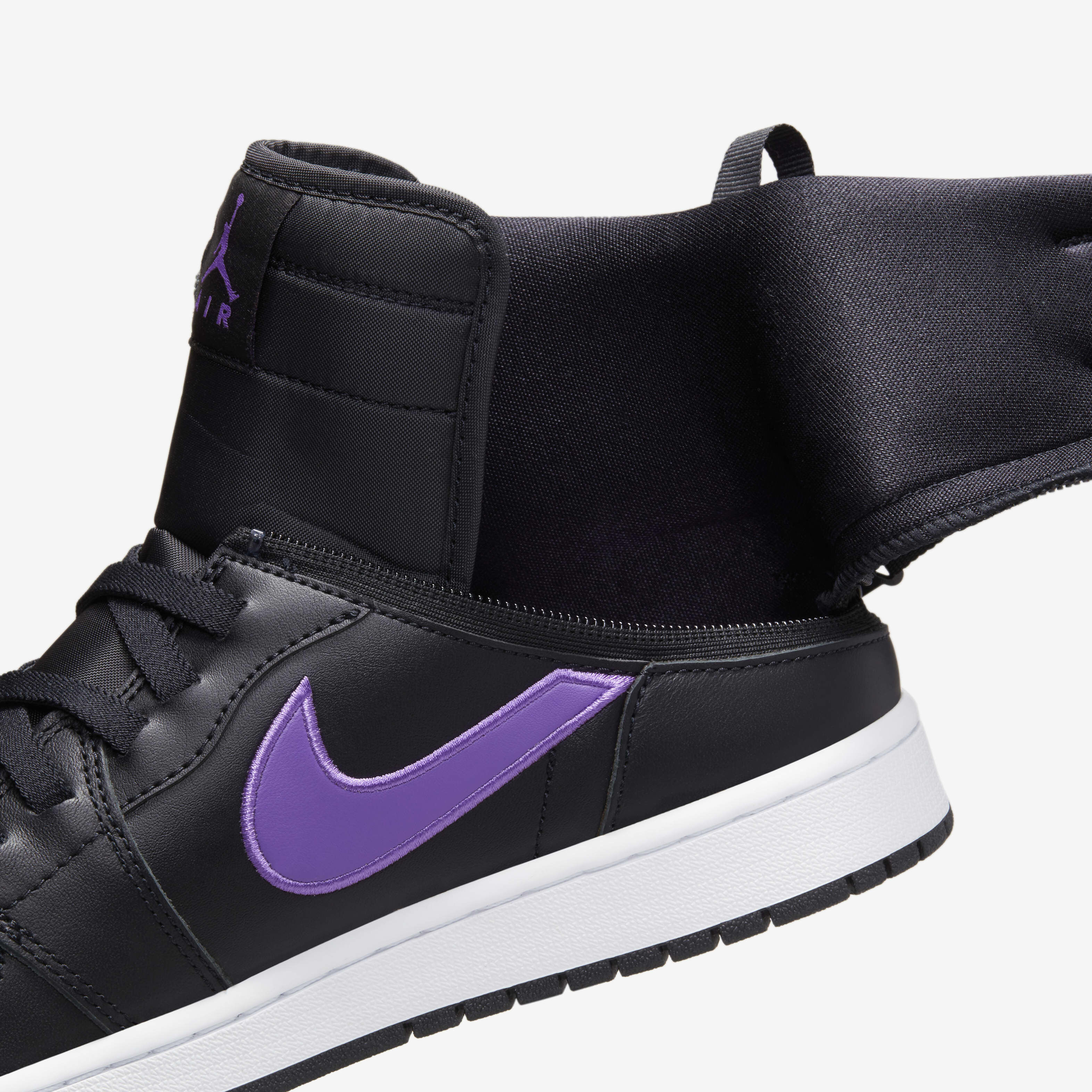 Buy Air Jordan 1 Hi FlyEase Men's Shoes - Black/White/Wild