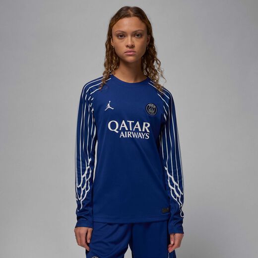 Kits & Jerseys-JRDN, Paris Saint-Germain 2024/25 Stadium Fourth, Women's Jordan Dri-FIT Football Replica Long-Sleeve Shirt