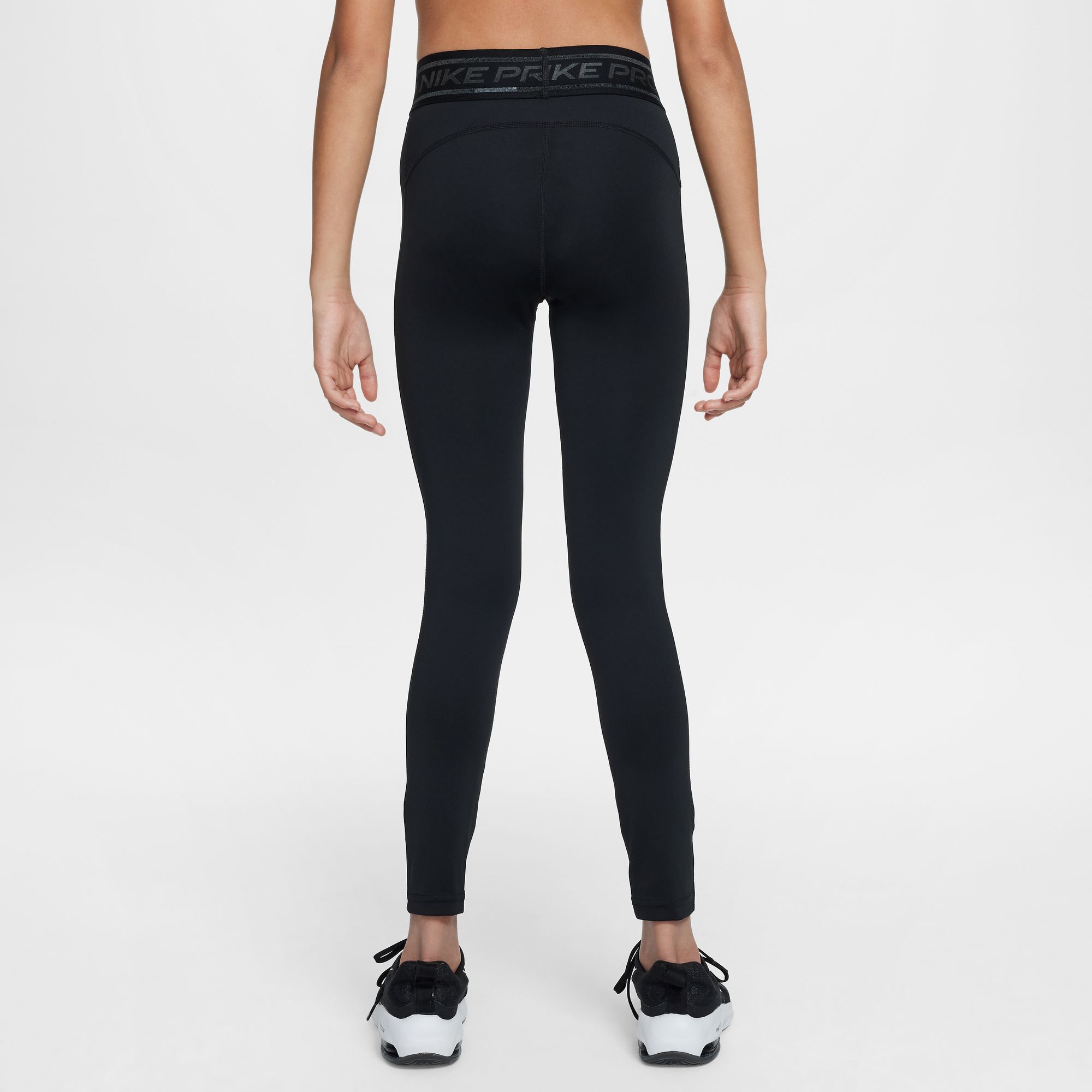 Buy Nike Pro Girls Dri FIT Mid Rise Leggings Black Nike Saudi Official