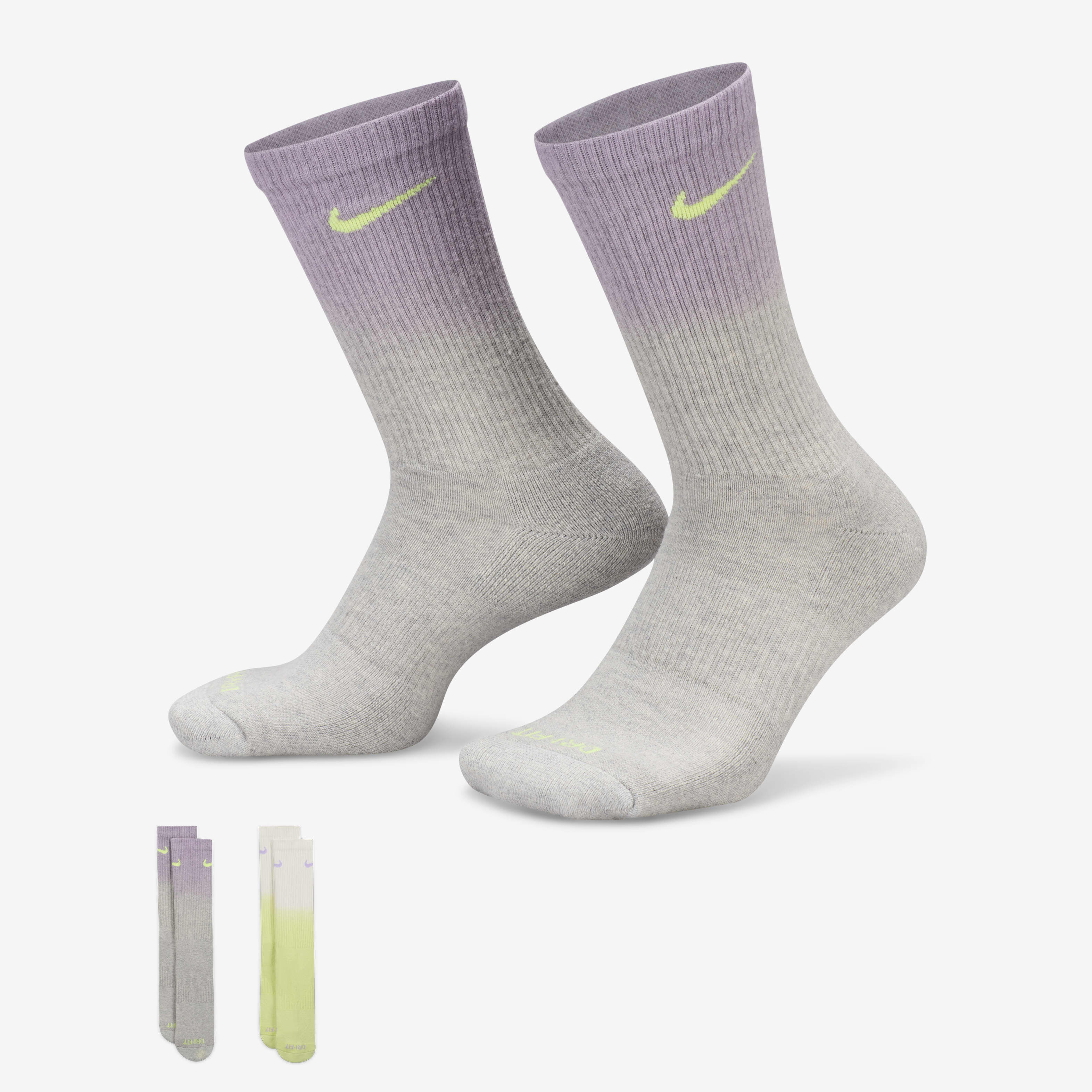 White nike crew socks with grey swoosh outlet