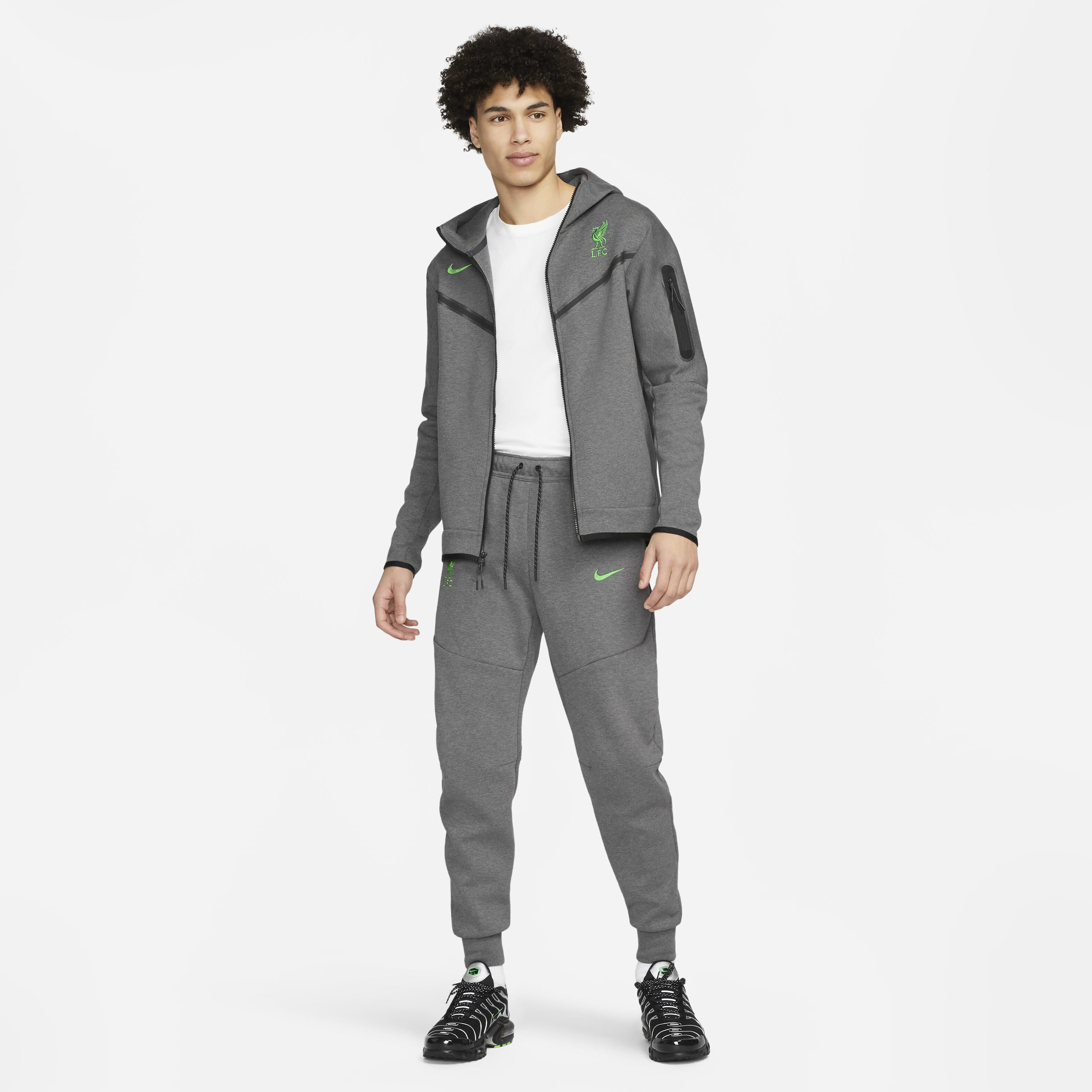 Buy Liverpool F.C. Tech Fleece Men's Nike Joggers - Charcoal