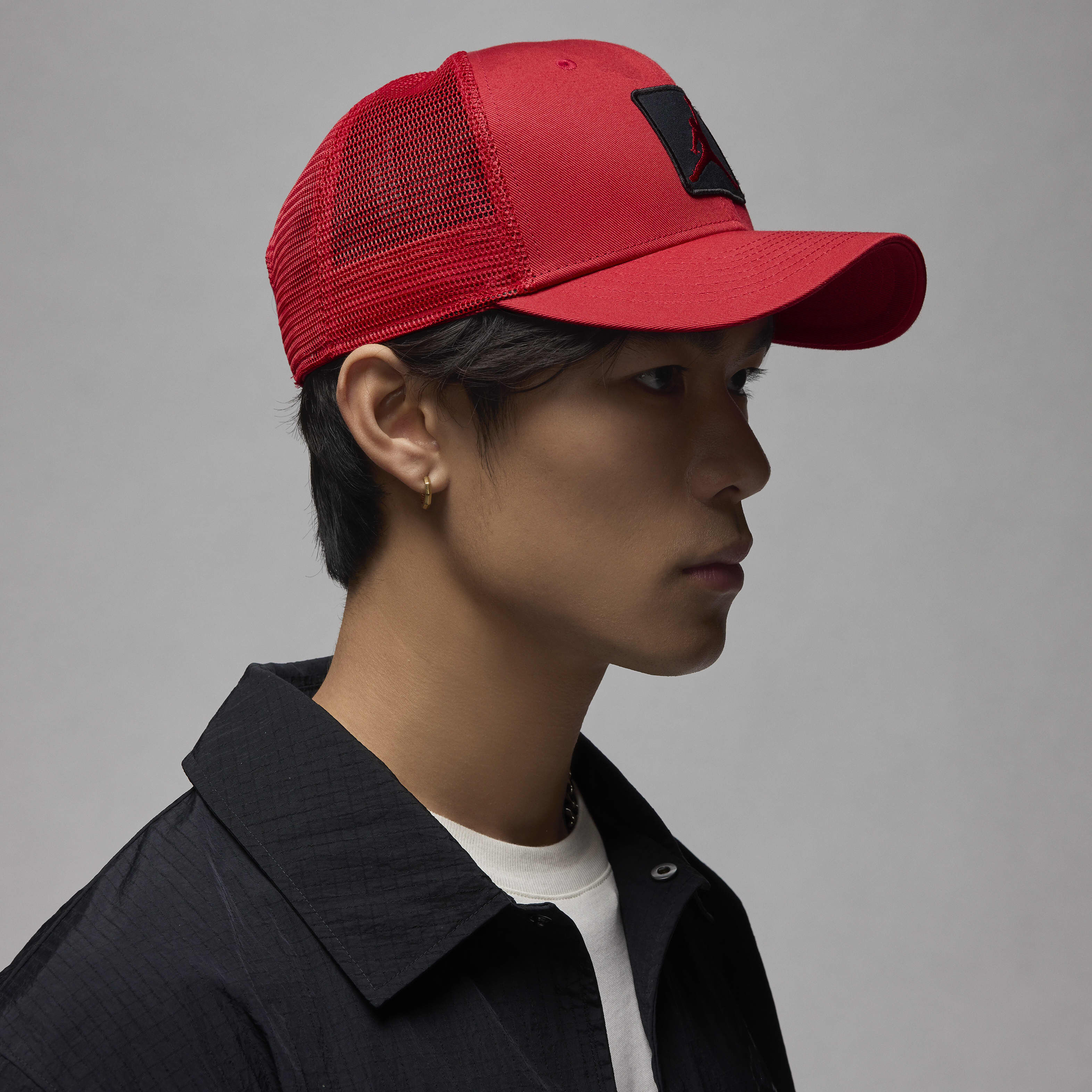 Buy Jordan Rise Structured Hat - Gym Red/Black | Nike Saudi