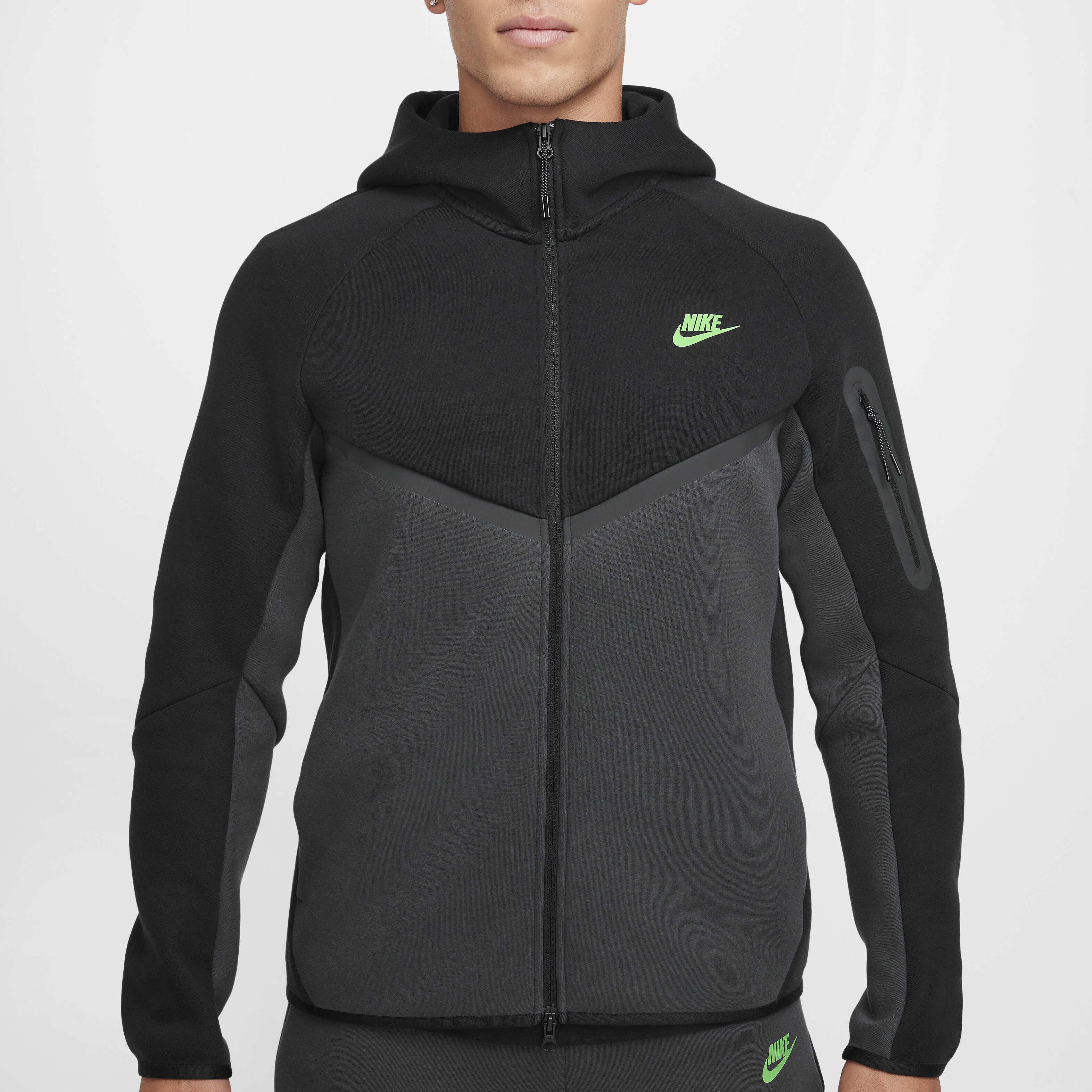 Nike tech hoodie green best sale