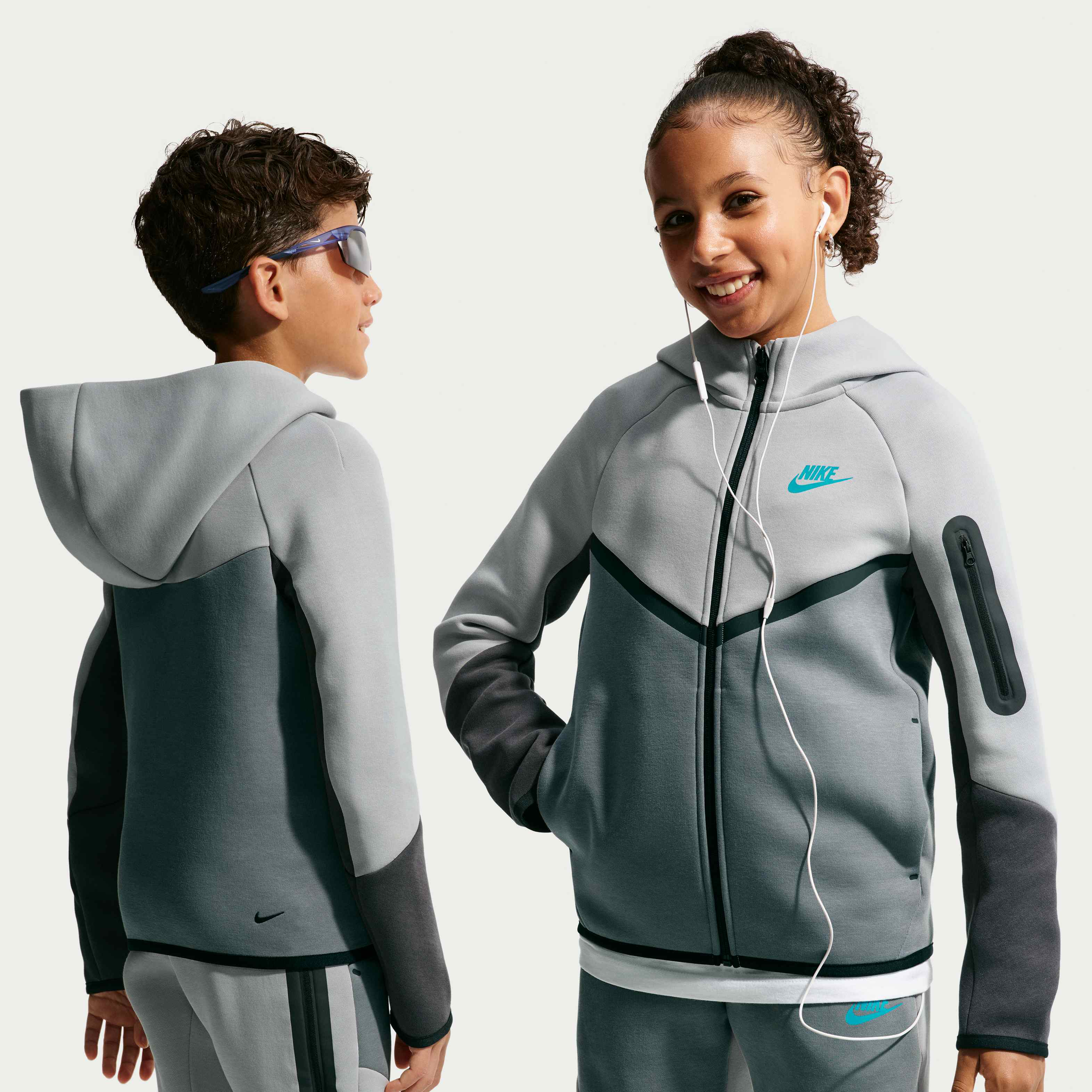 Buy Nike Sportswear Tech Fleece Older Kids' Full-Zip Hoodie