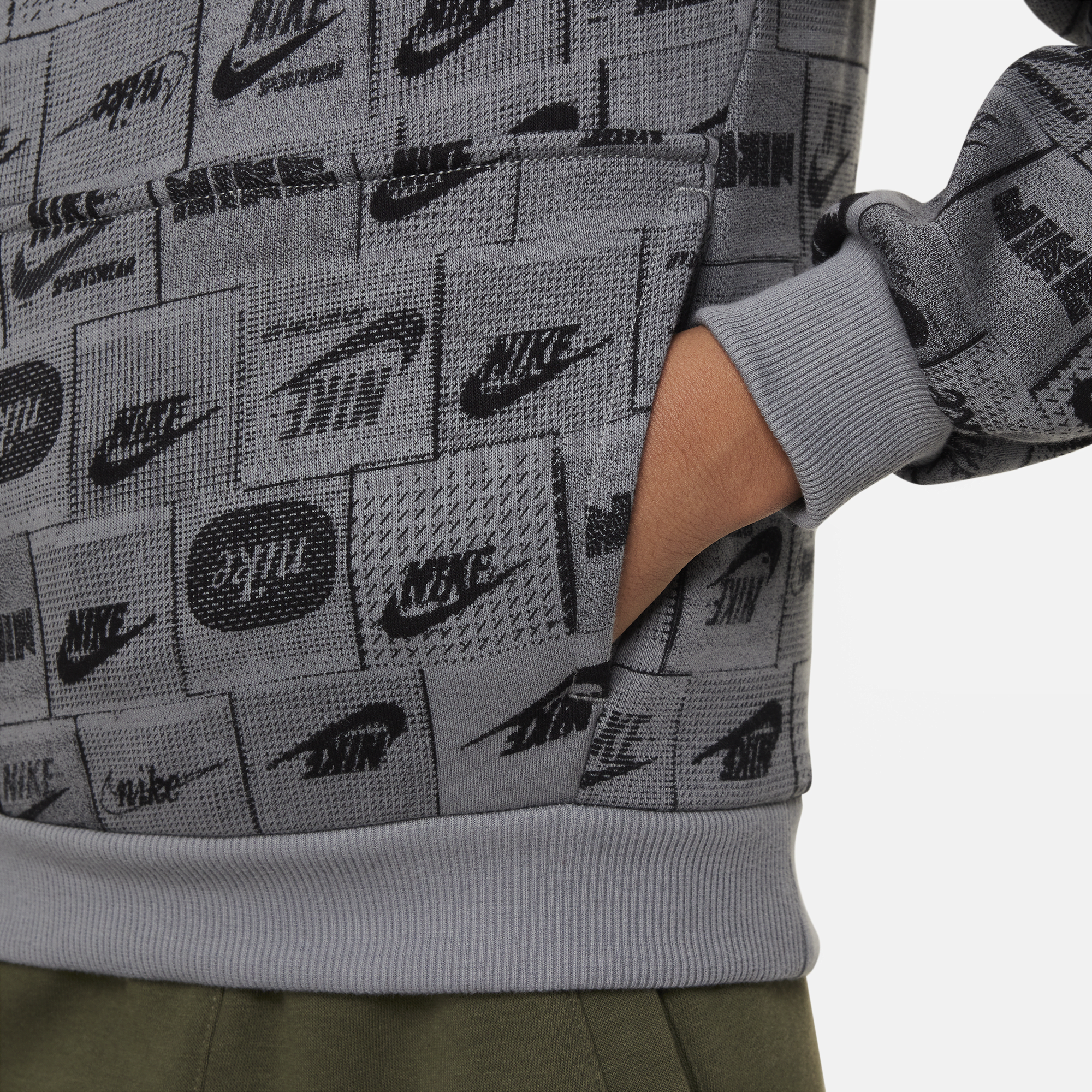 Nike air all cheap over print crew sweatshirt