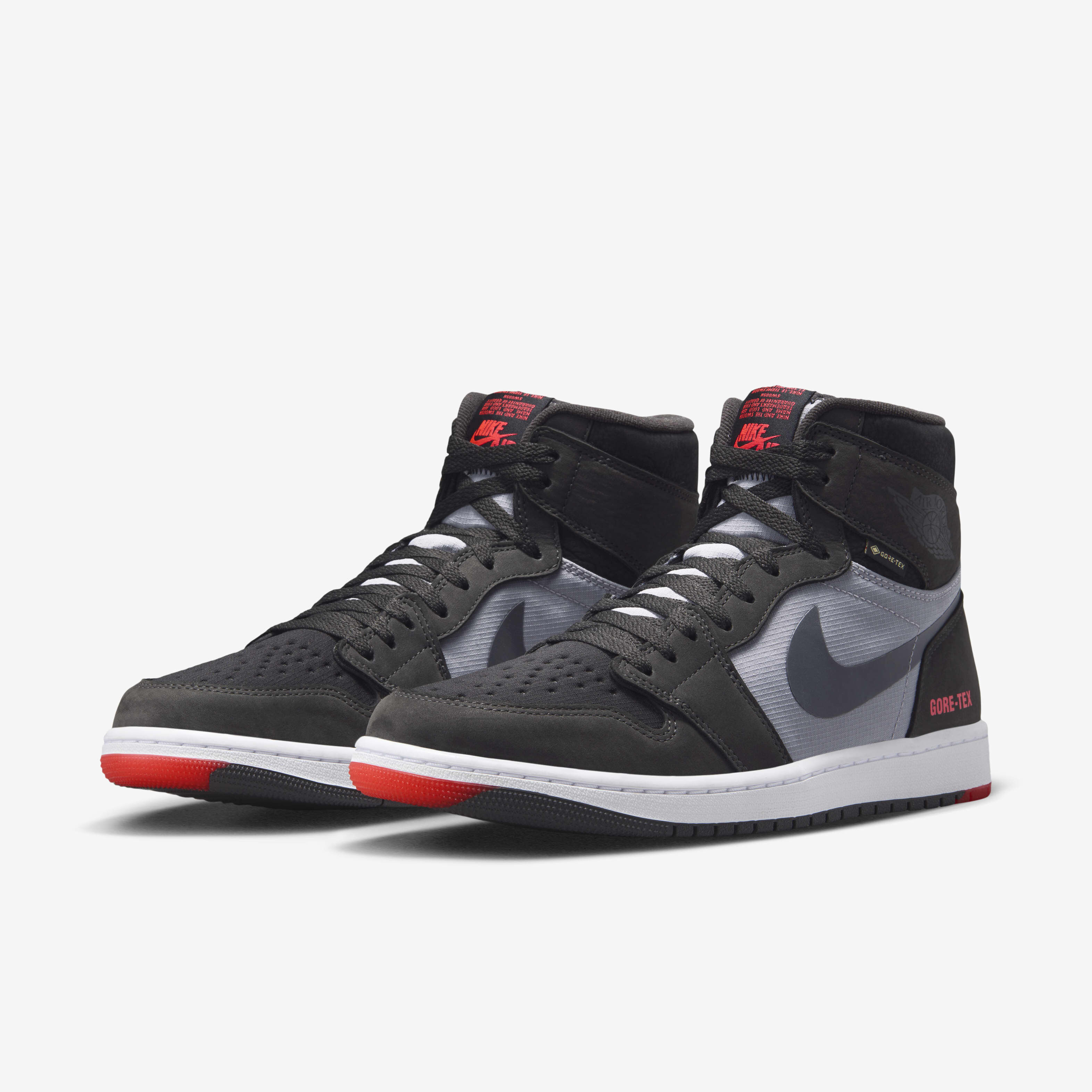 Air jordan 1 mid black/dark grey/infrared 23 top
