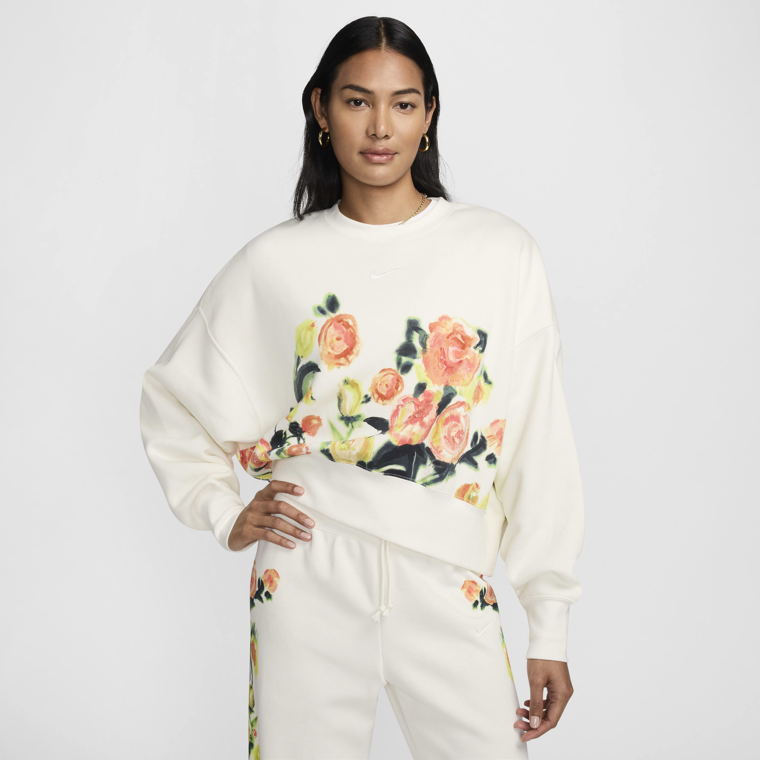 Buy Nike Sportswear Phoenix Fleece Women s Artist Collection Over Oversized Crew Neck Sweatshirt Nike Saudi Official