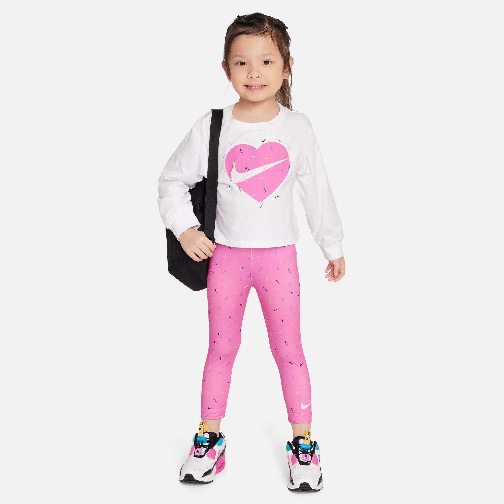 Nike Graphic Tee and Printed Leggings Set image number 0