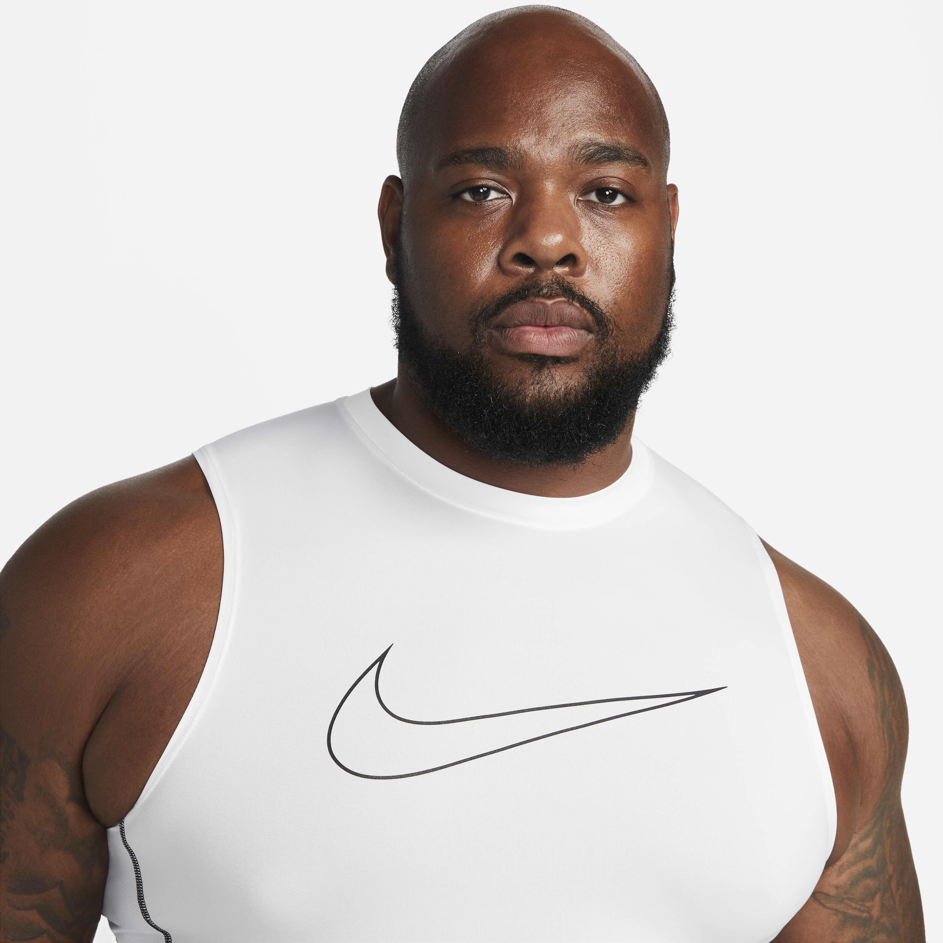 ★ Nike★ Pro Dry Fit Tight Sleeveless Fitness Top M White Buy Nike Pro Men's Dri-FIT Tight Sleeveless Fitness Top