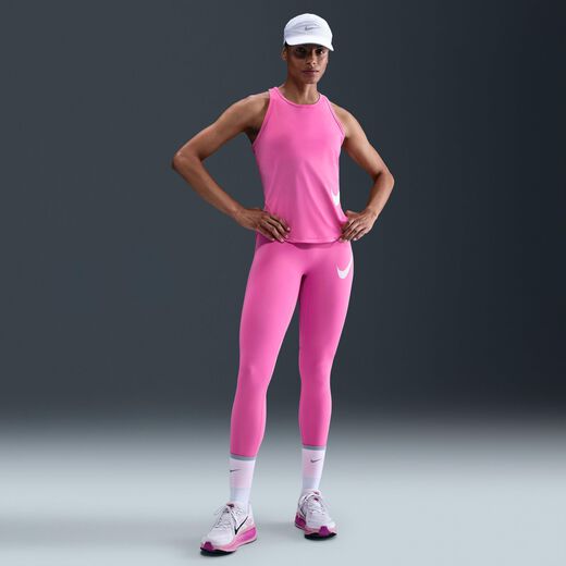 Women's Clothing-Nike, Nike Tempo Swoosh Run, Women's High-Waisted 7/8 Running Leggings