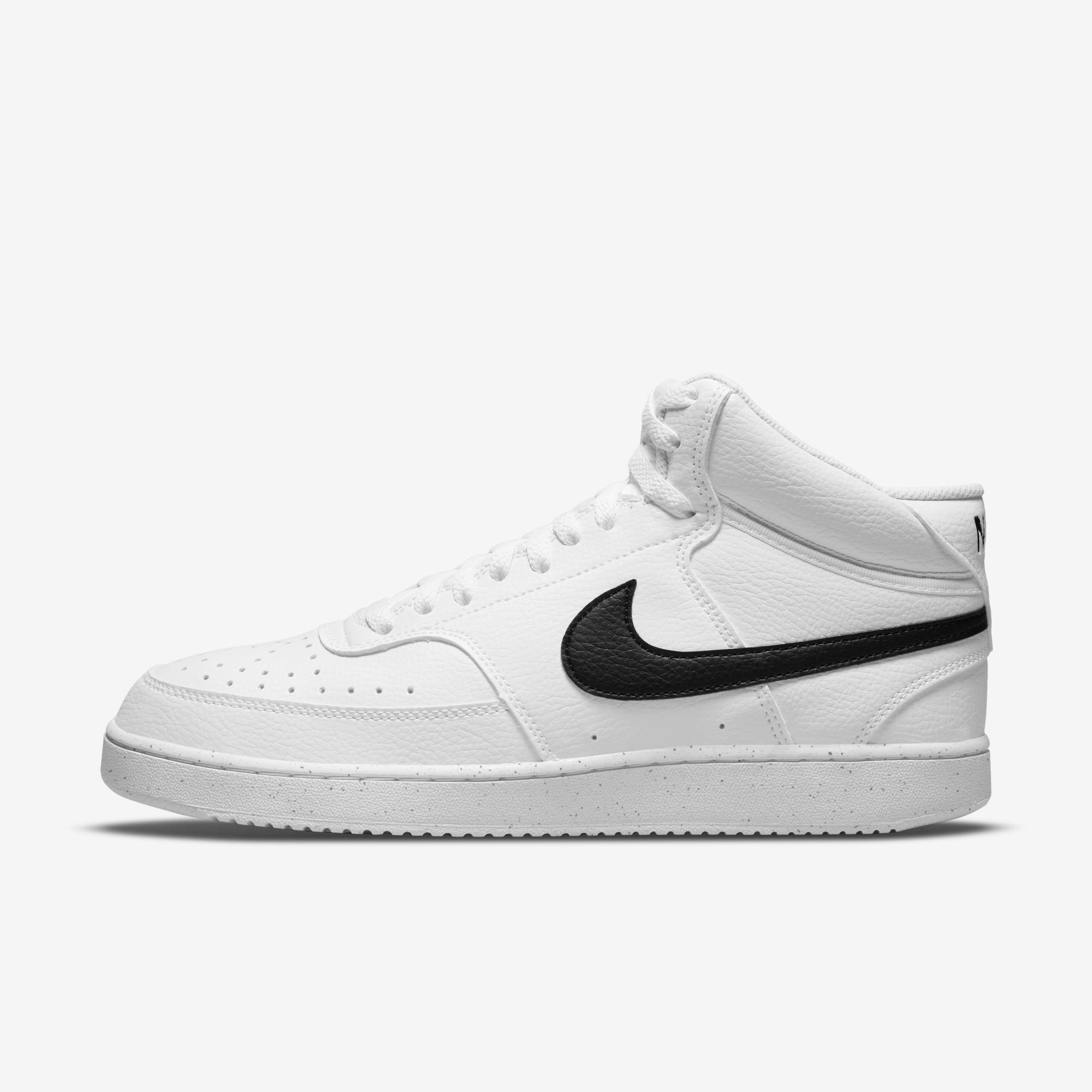 Buy Nike Court Vision Mid Next Nature Men s Shoes White White Black Nike Saudi Official