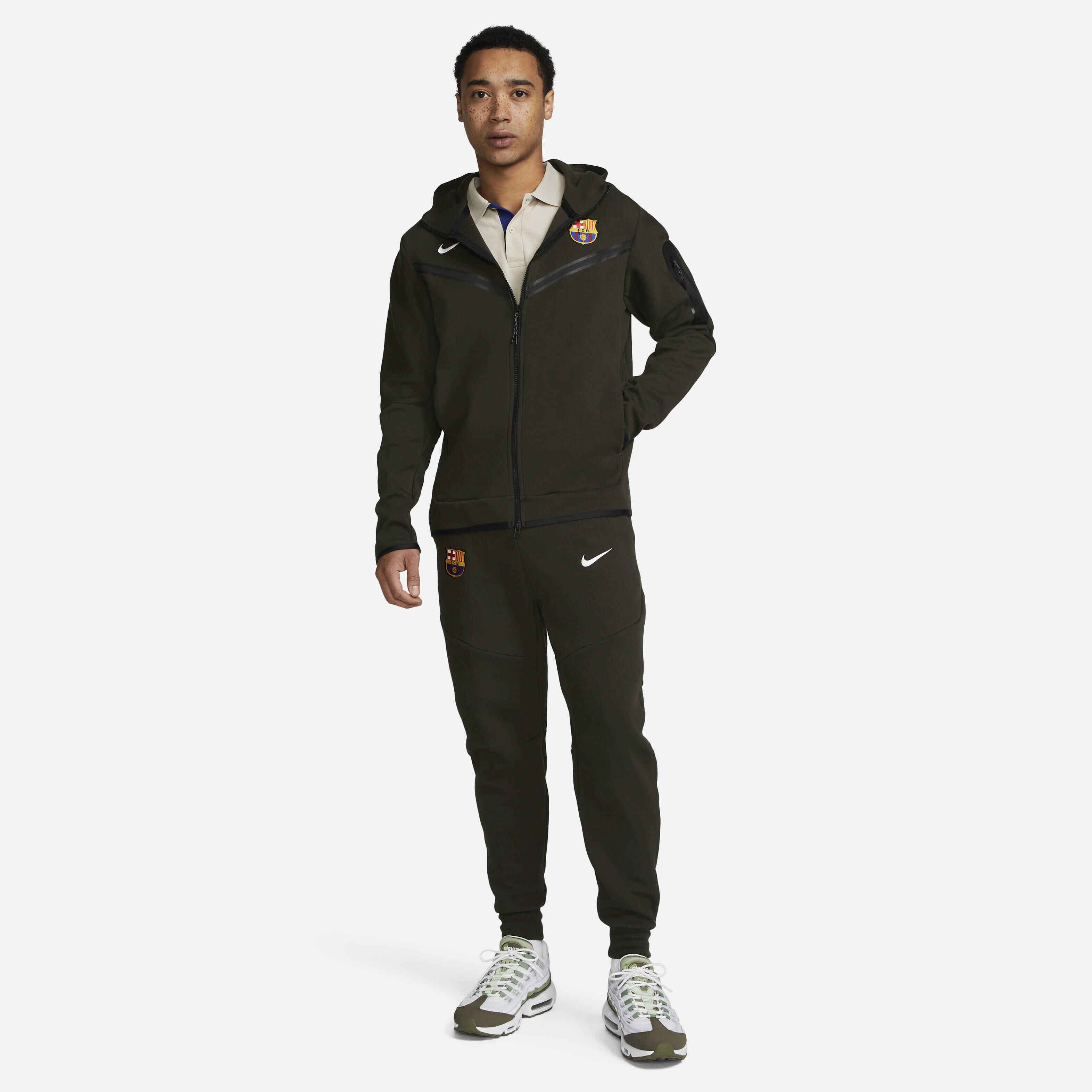 Buy F.C. Barcelona Tech Fleece Windrunner Men s Nike Full Zip Hoodie Nike Saudi Official