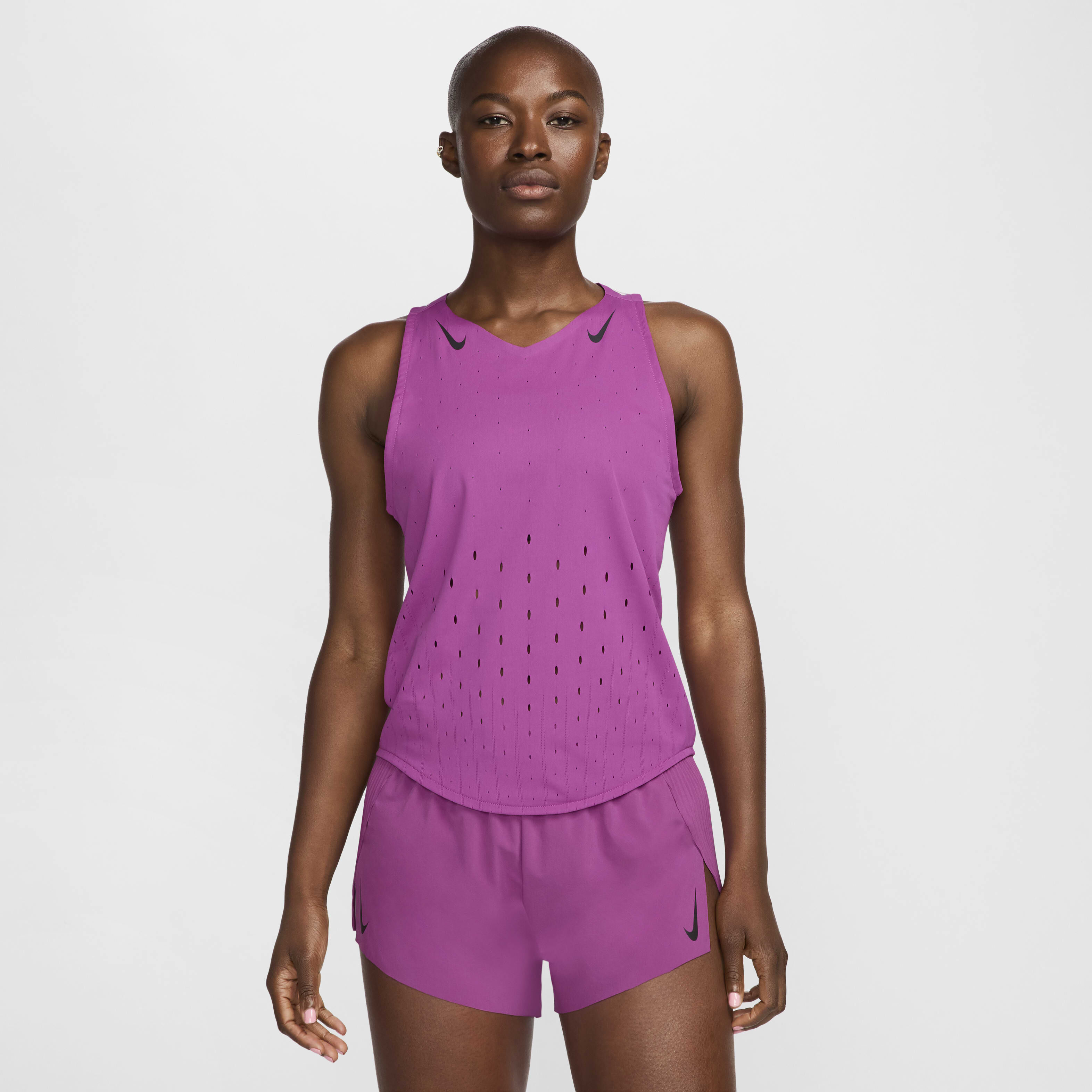 Buy Nike AeroSwift Women s Dri FIT ADV Running Vest Hot Fuchsia Black Nike Saudi Official
