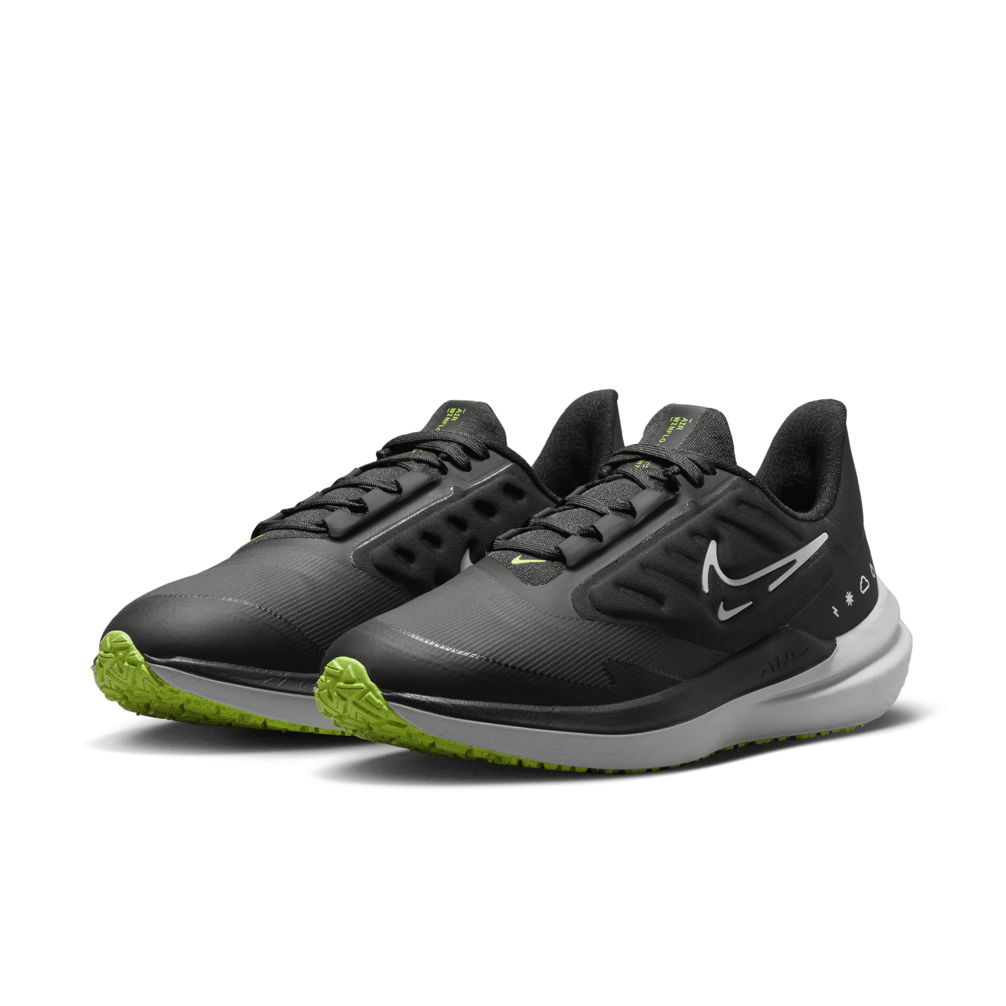 Shop Air Winflo 9 Shield Women s Weatherised Road Running Shoes