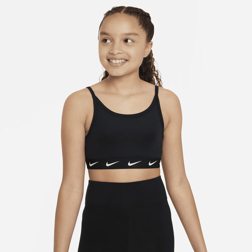 Buy Nike Kids' Dri-FIT Swoosh Reversible Sports Bra Red in KSA -SSS