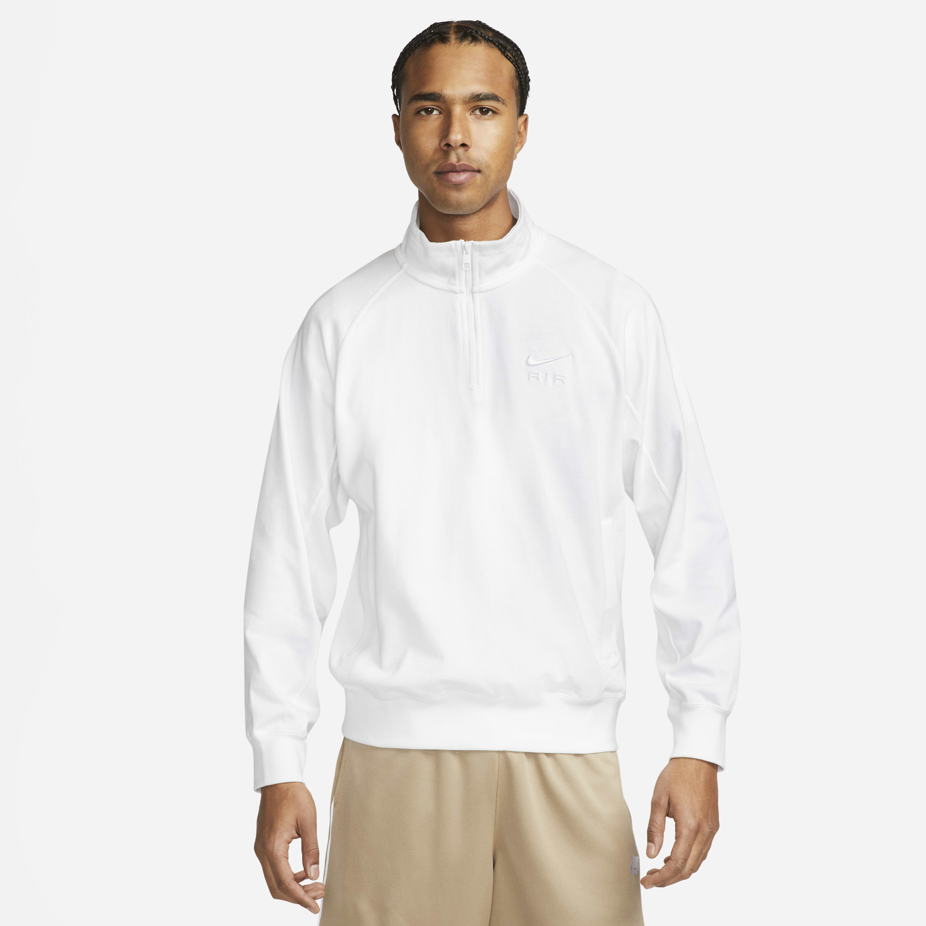 Nike air fleece half zip top sales