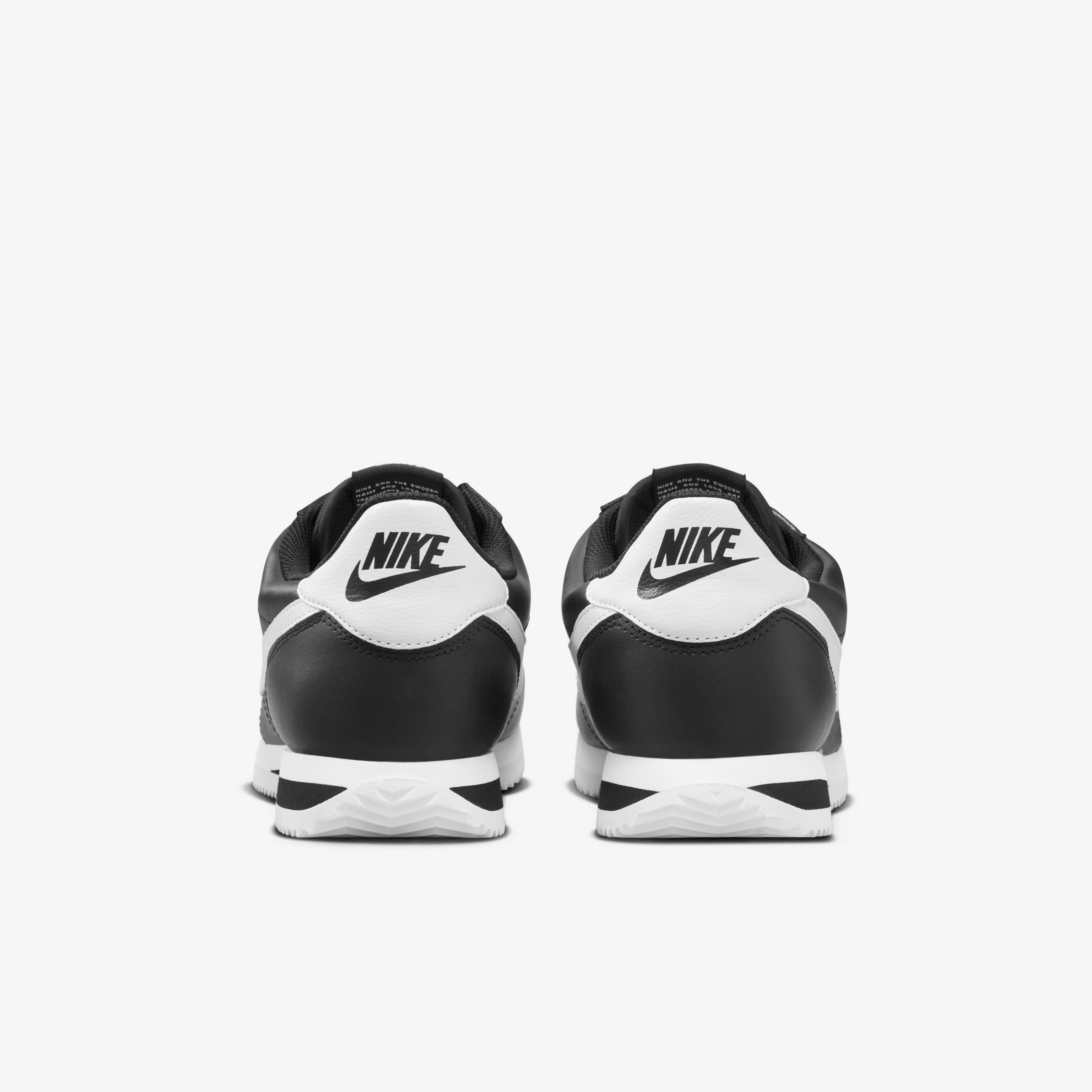 Buy Nike Cortez Leather Men's Shoes - Black/White | Nike