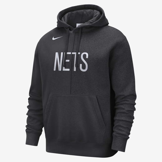 Hoodies & Sweatshirts-Nike, Brooklyn Nets Courtside, Men's Nike NBA Fleece Pullover Hoodie
