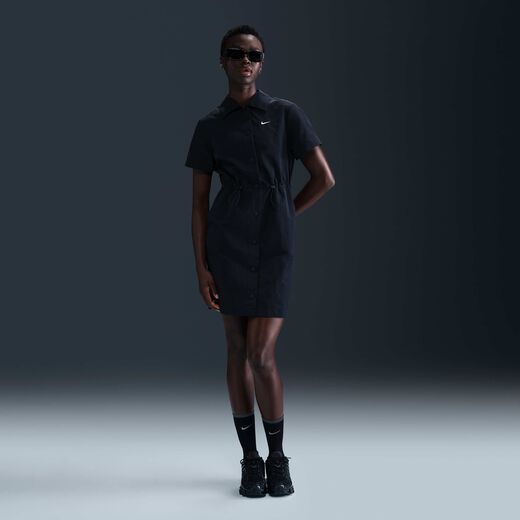 Lifestyle Skirts & Dresses-Nike, Nike Sportswear Everything Wovens, Women's Short-Sleeve Mini Dress Lifestyle Skirts & Dresses-Nike, Nike Sportswear Everything Wovens, Women's Short-Sleeve Mini Dress