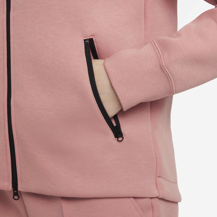 تسوق نايكي سبورتسوير تك فليس هودي بسحاب كامل للأطفال الكبار