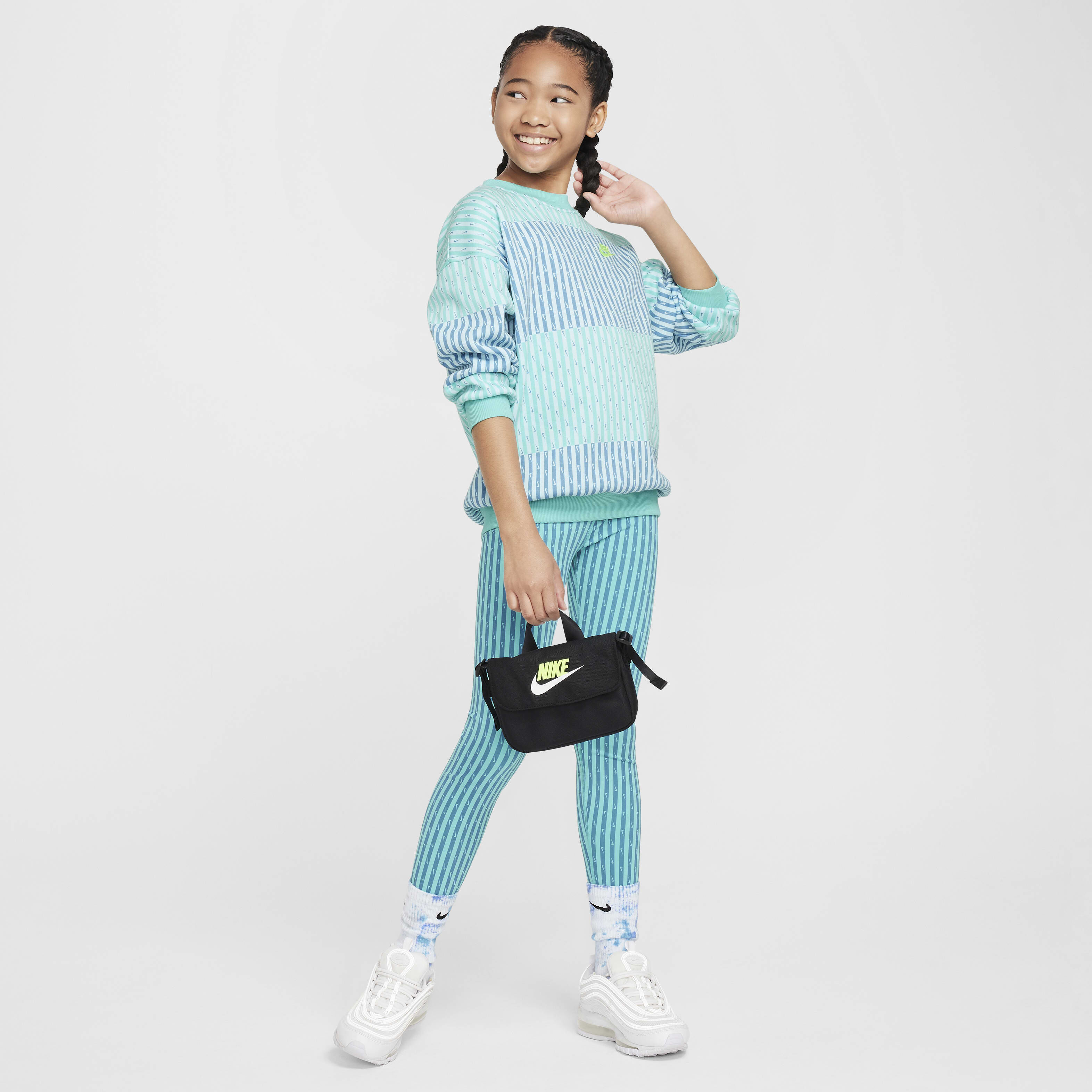 Buy Nike Kids' Cross-Body Bag (1L) - Black/Black/White