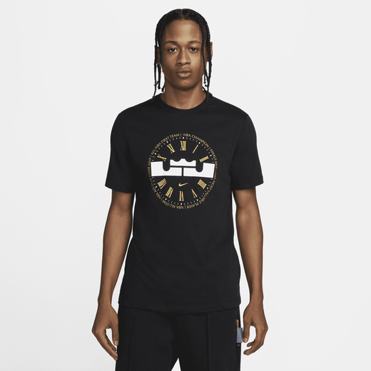 Nike Dri-fit Lebron Logo Men's Basketball T-shirt In Black