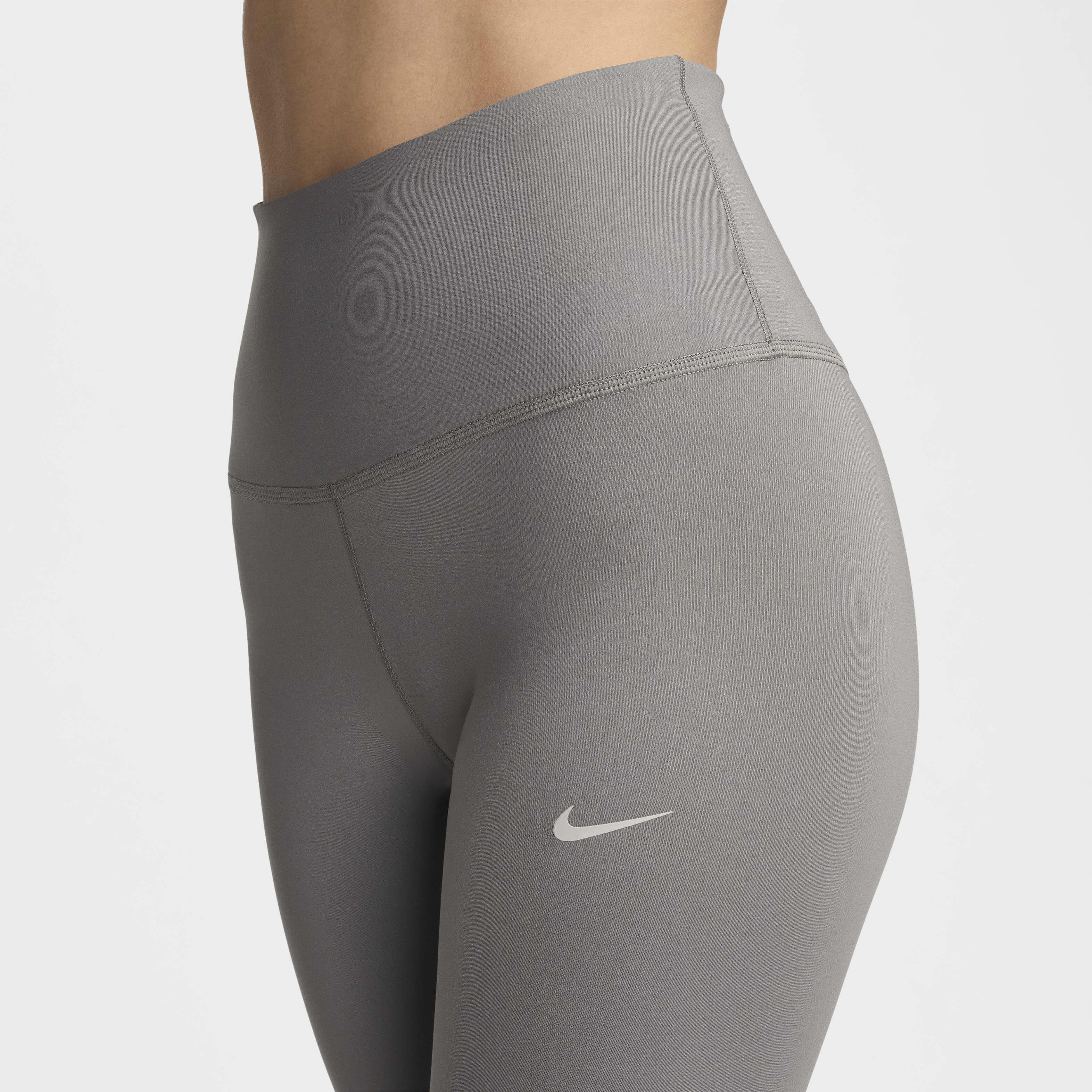 Buy Nike One Women s High Waisted Full Length Leggings Flat Pewter Light Iron Ore Nike Saudi Official