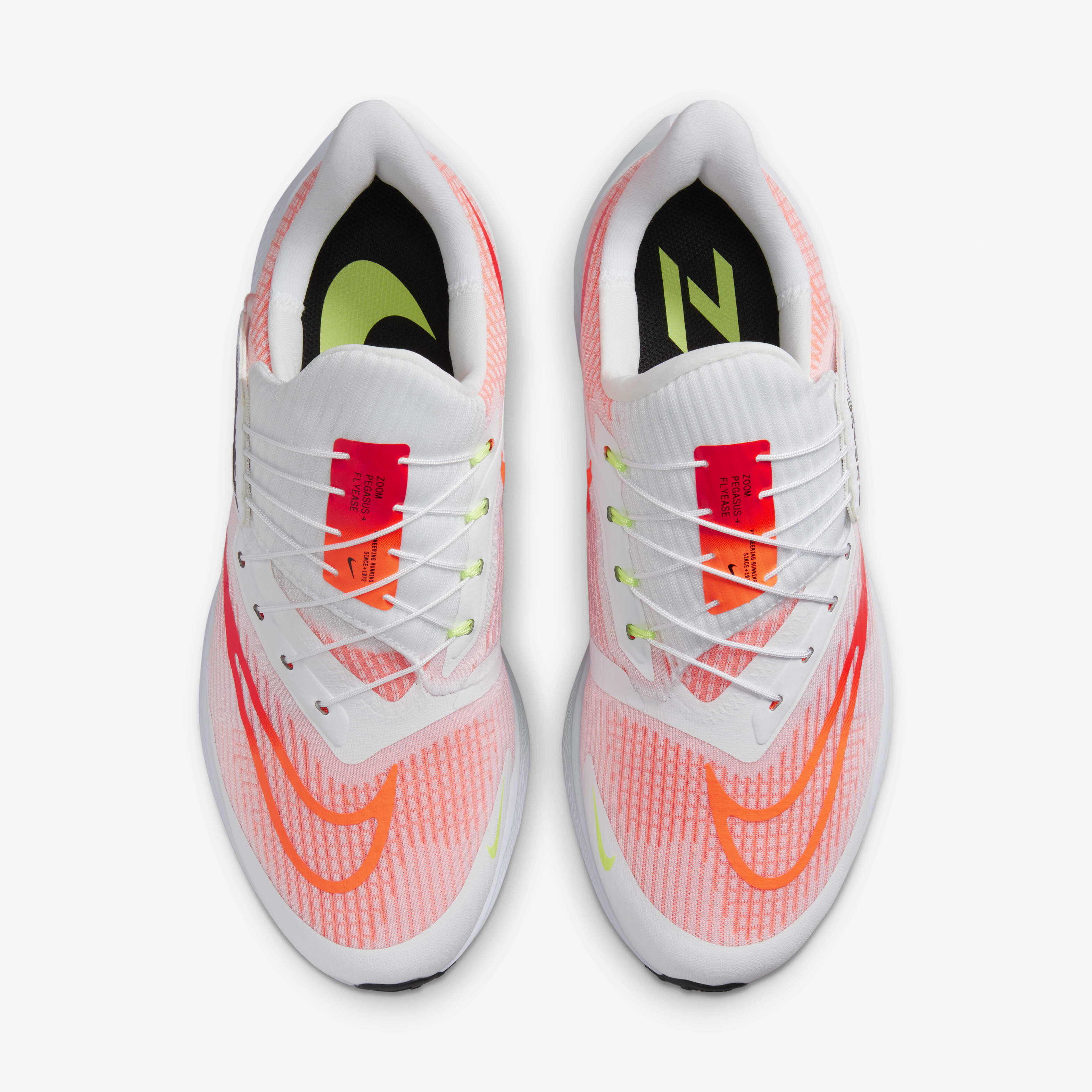Buy Nike Pegasus FlyEase Men s Easy On Off Road Running Shoes Extra Wide White Bright Crimson Black Total Orange Nike Saudi Official