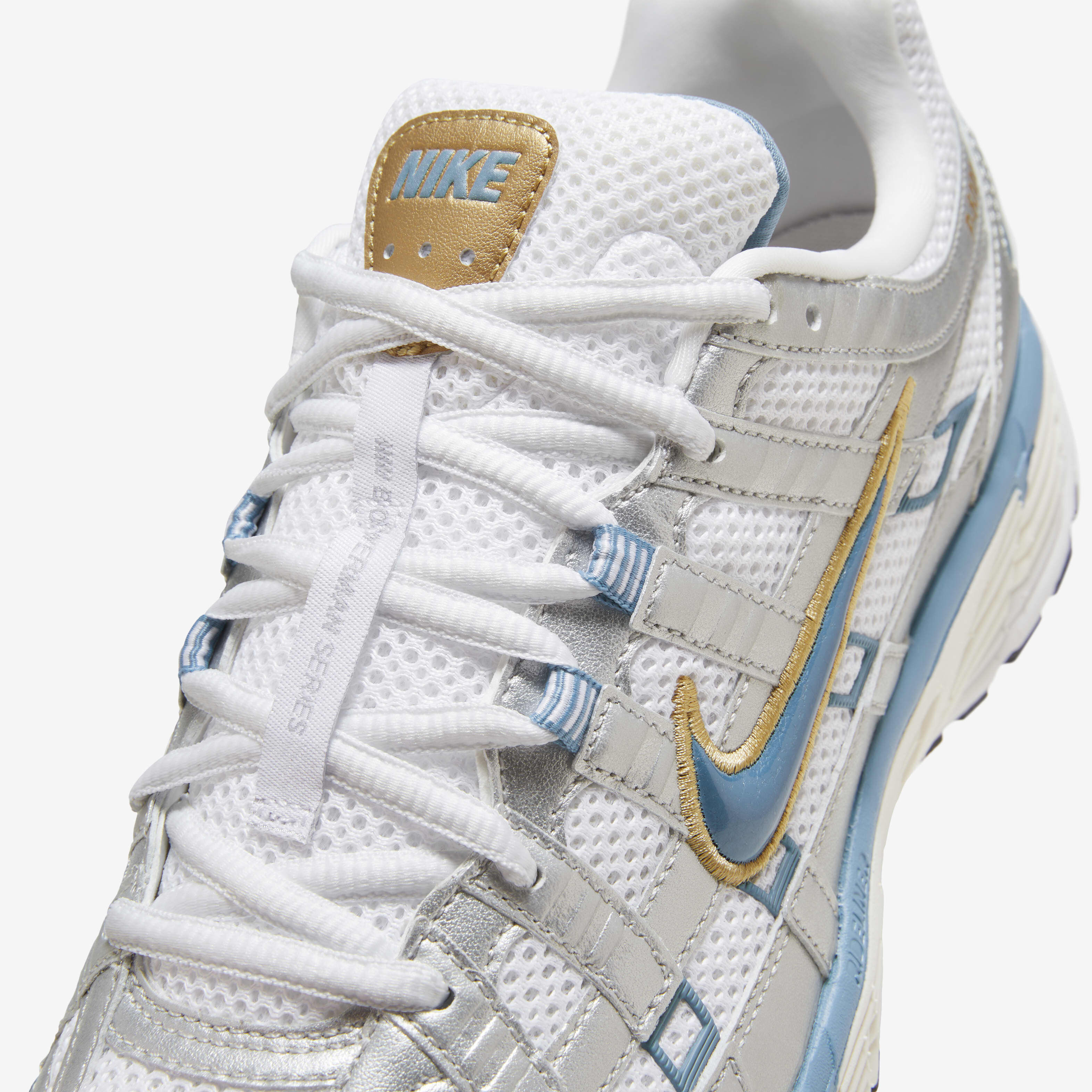 Nike p 6 white blue hotsell