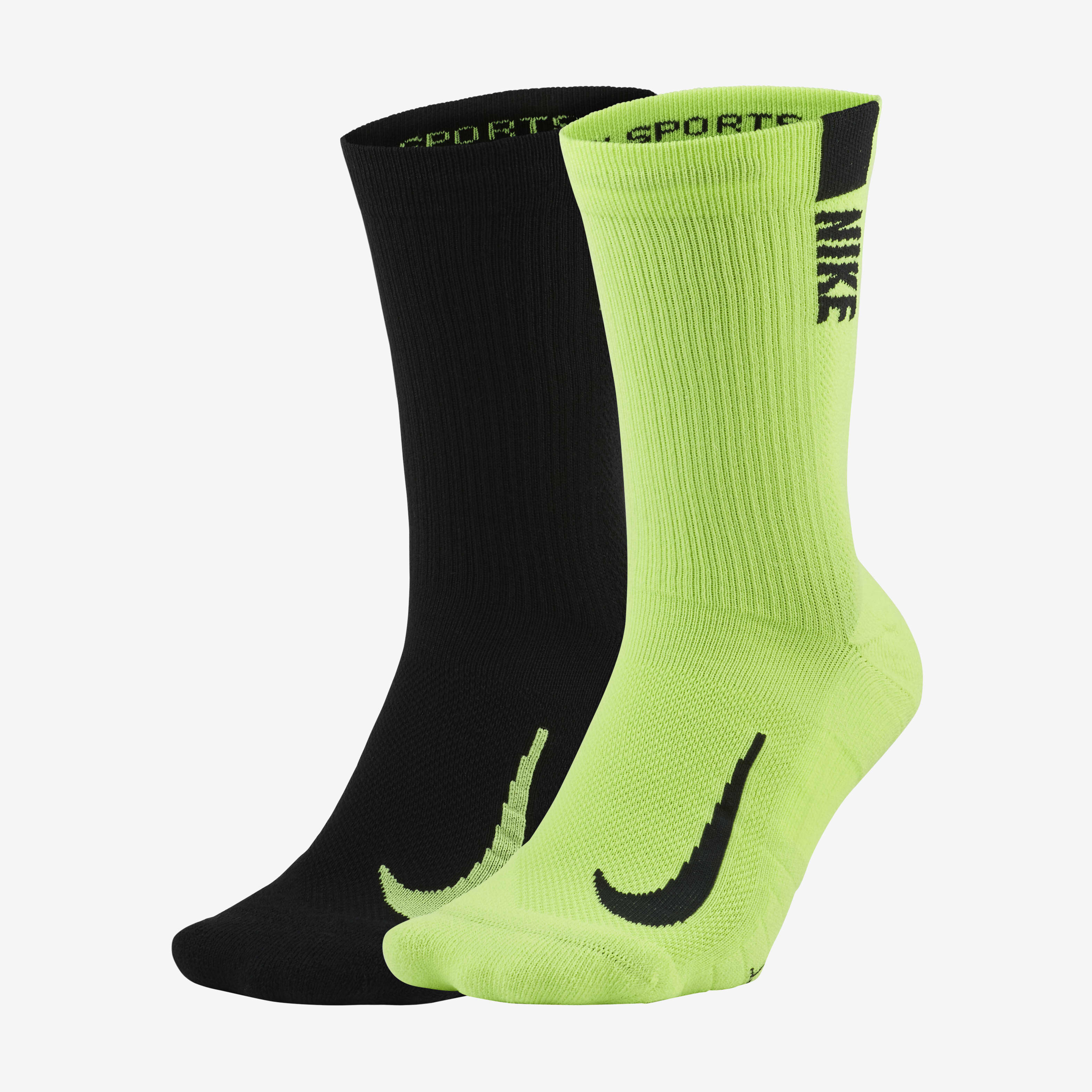 Buy Nike Multiplier Crew Socks 2 Pairs Nike Saudi Official