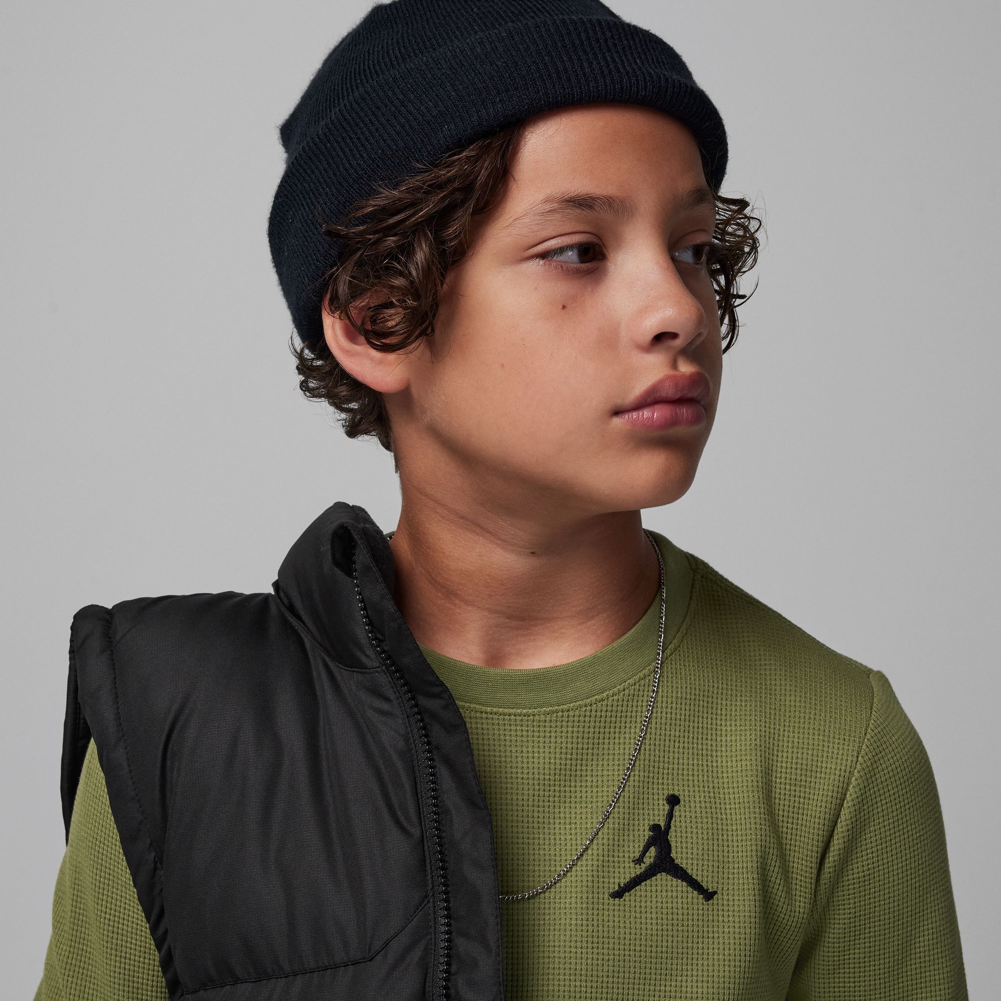 Jordan MJ Essentials Waffle Knit Long Sleeve Tee image number 1