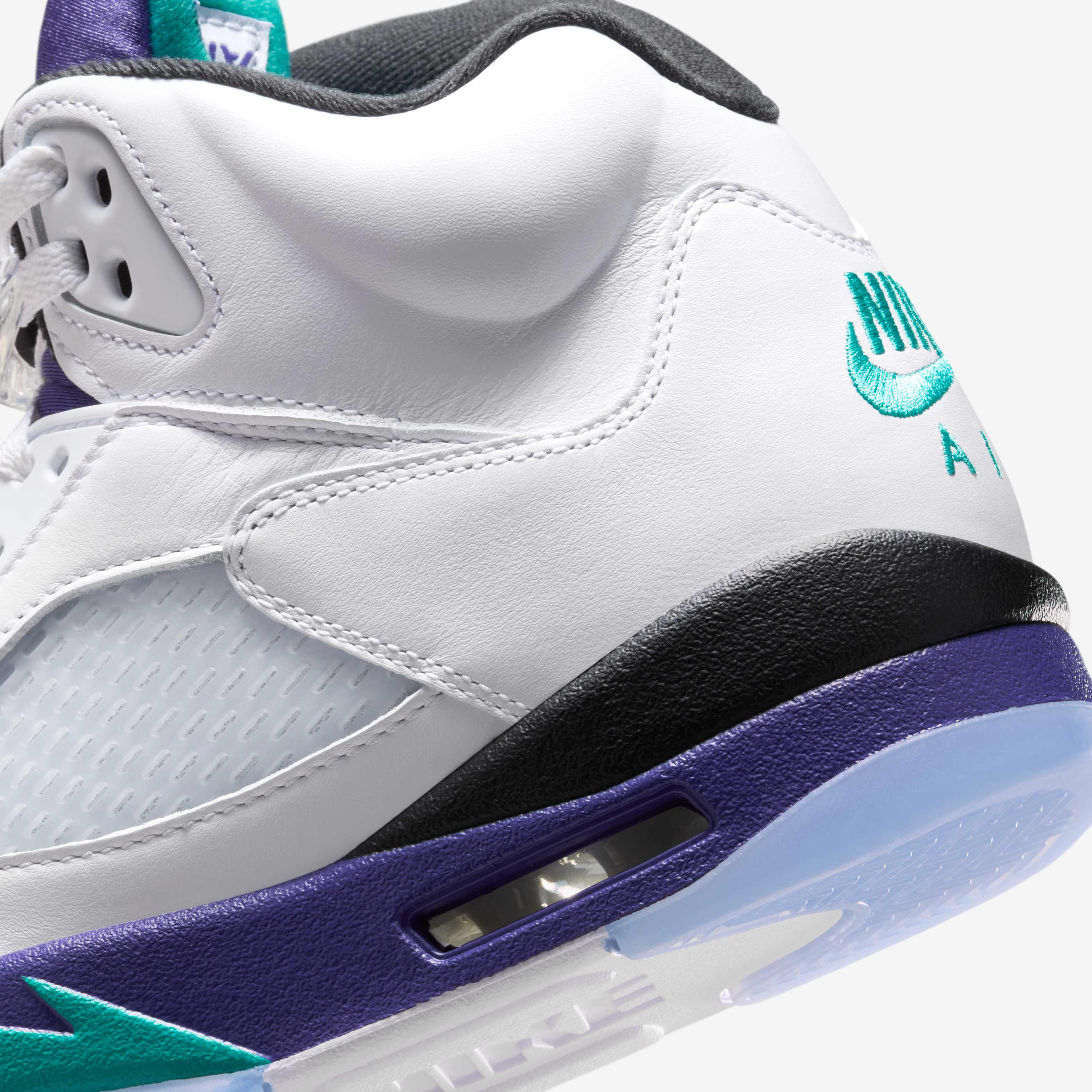 Buy Air Jordan 5 Retro Men's Shoes - White/Grape Ice/Black