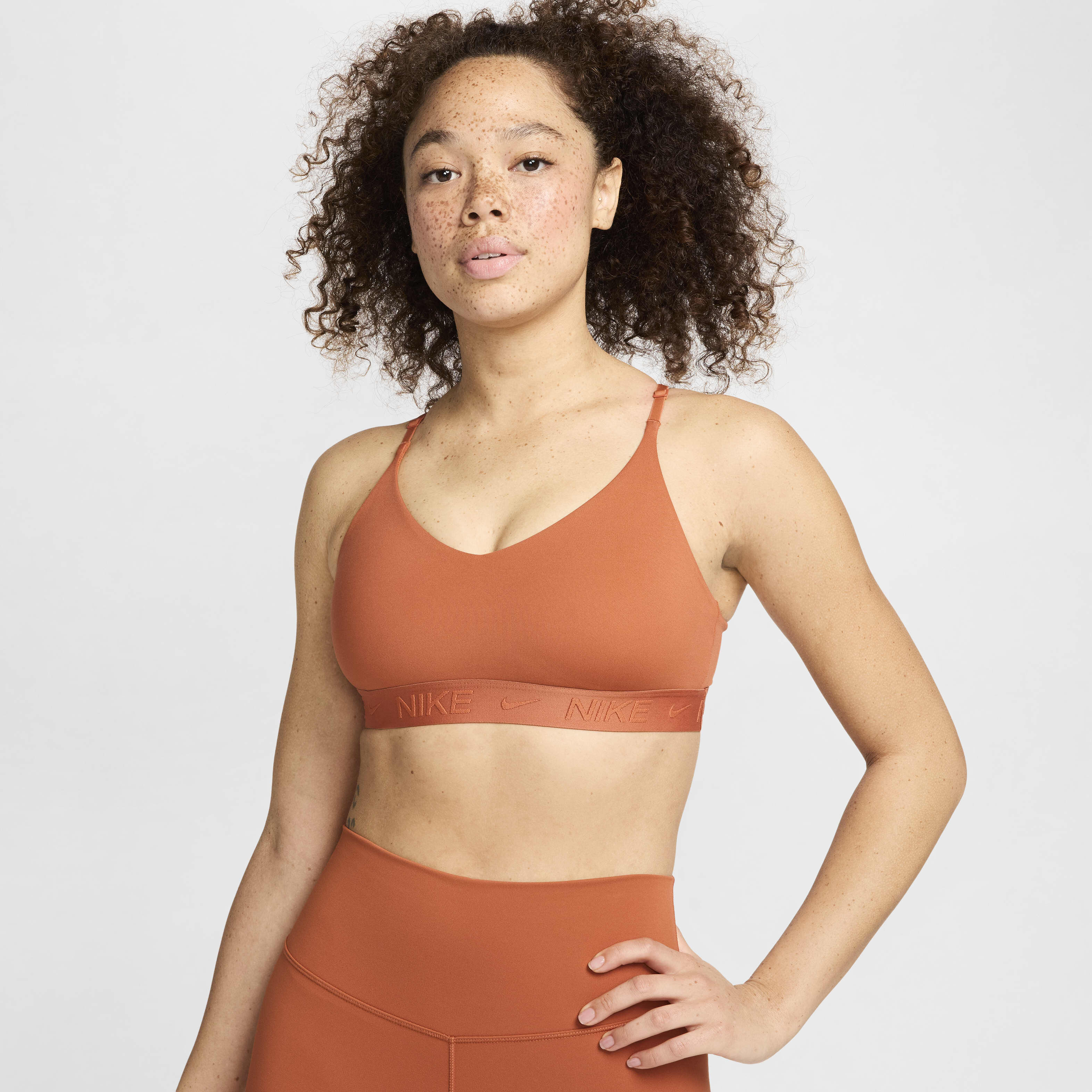 Nike indy logo women's light support sports bra shop