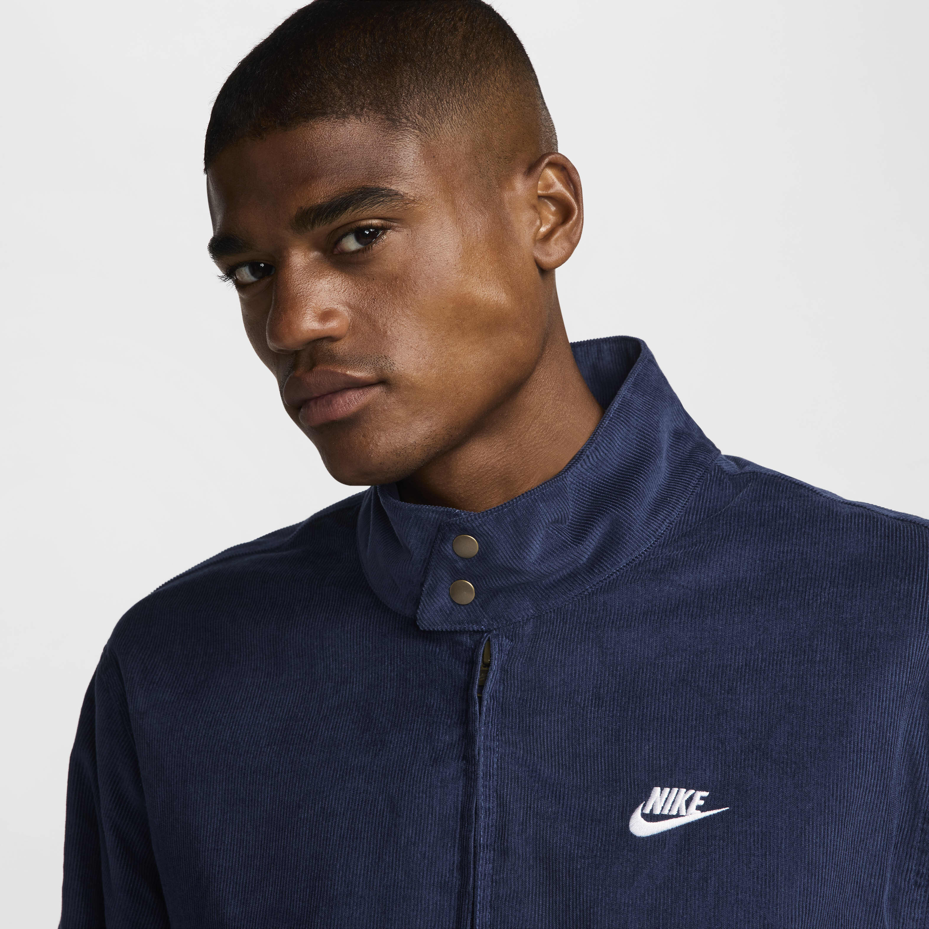 Nike hoodless jacket hotsell