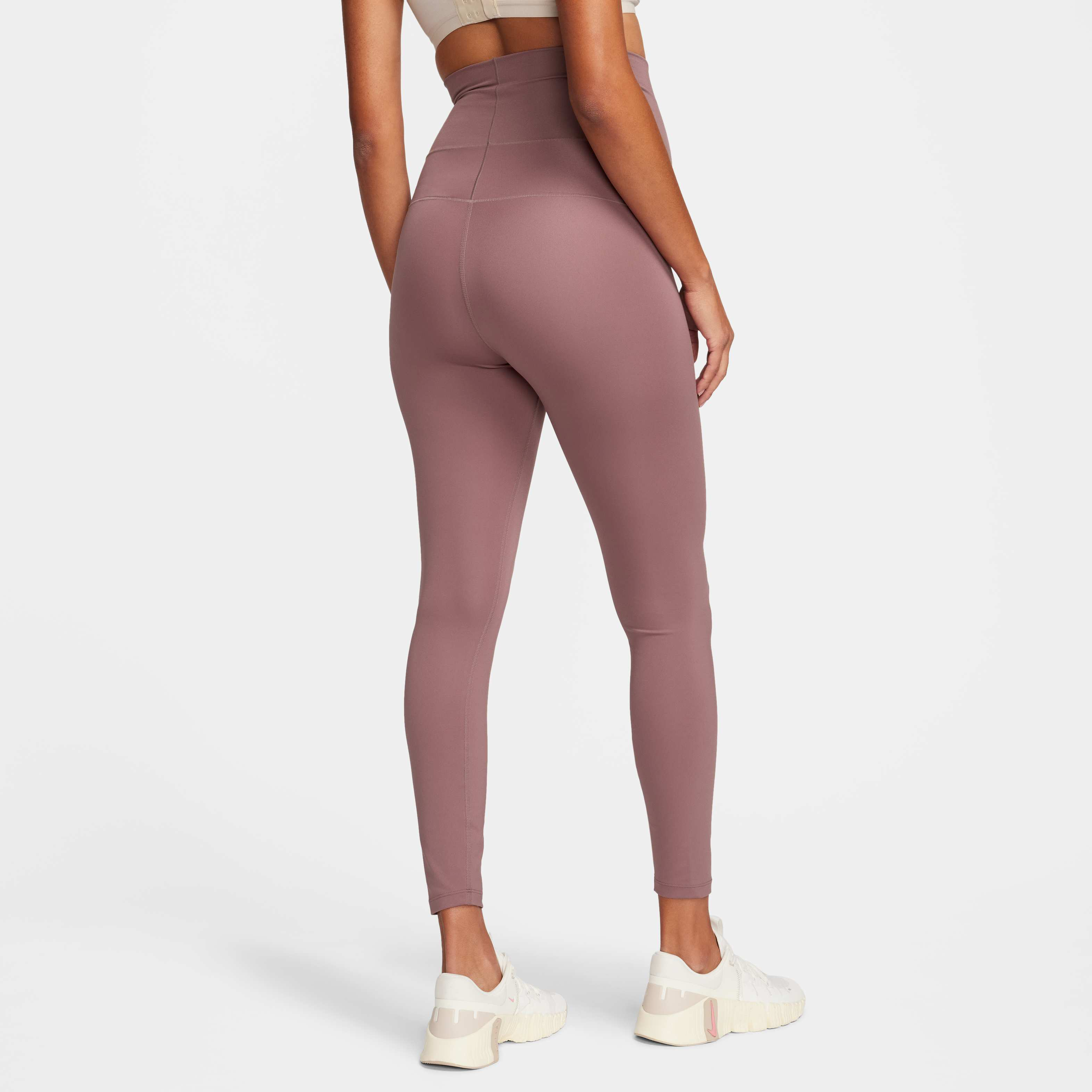 nike training sculpt leggings in mauve