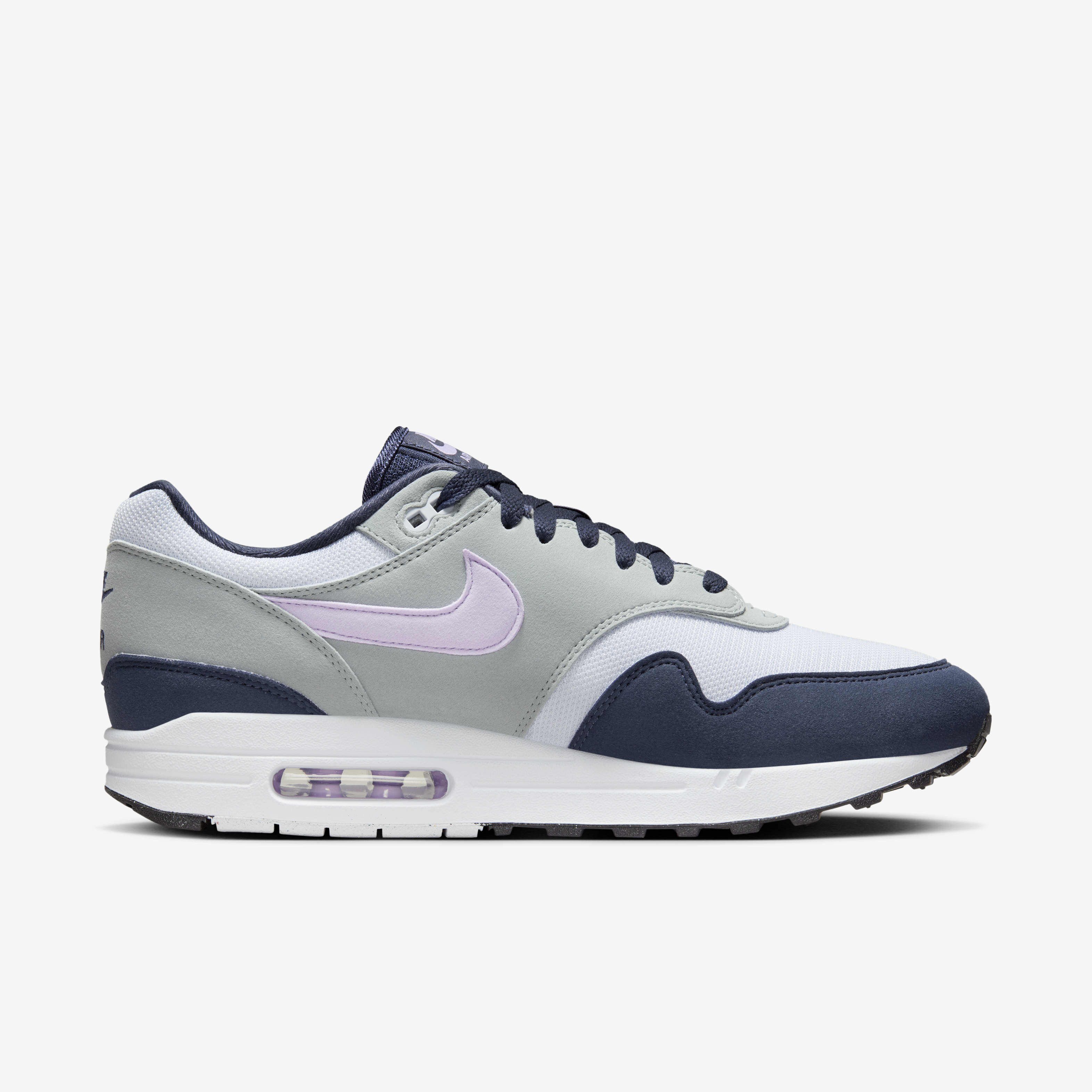 Nike air max 1 white/wolf grey/black/court purple sales