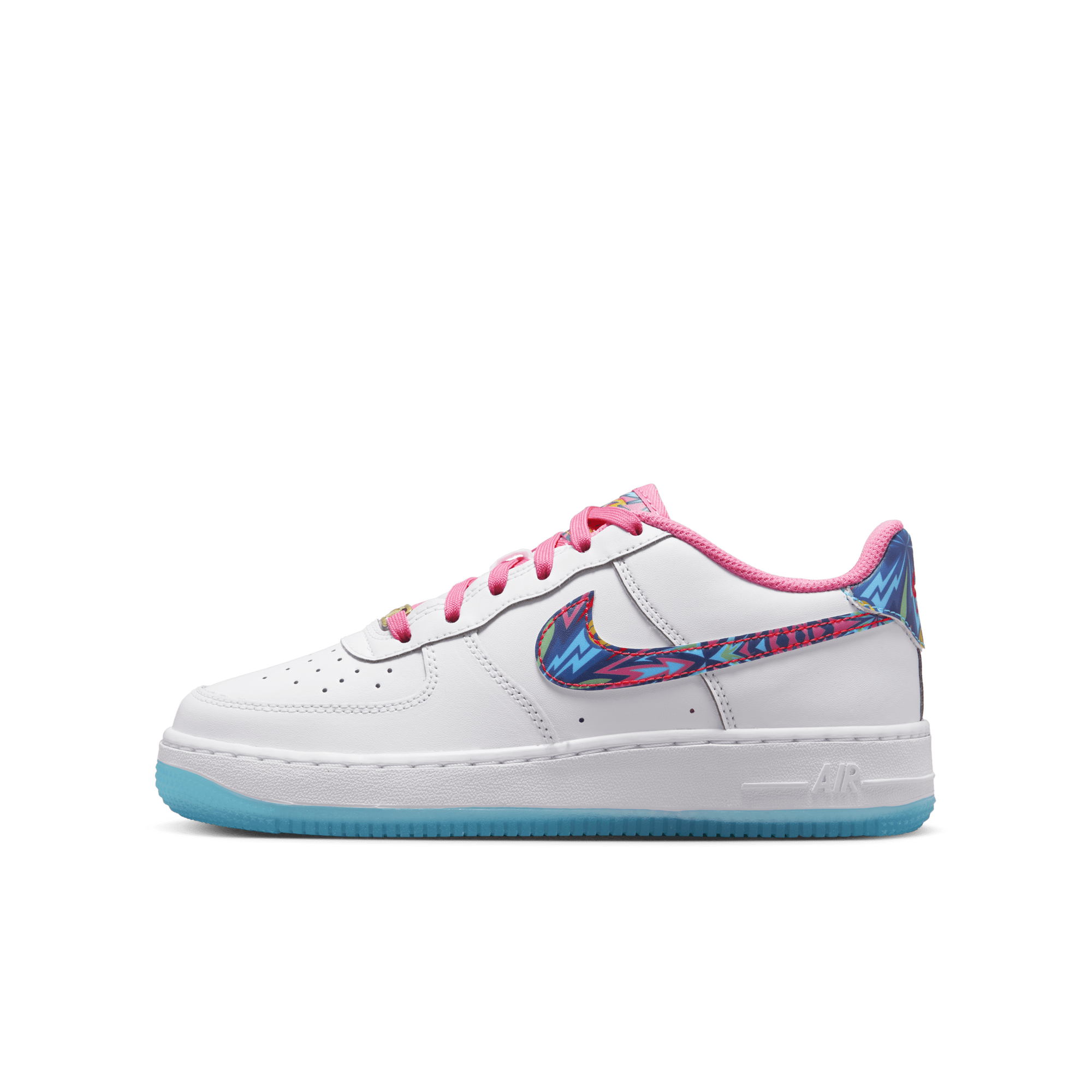 Nike air force 1 pink kids store